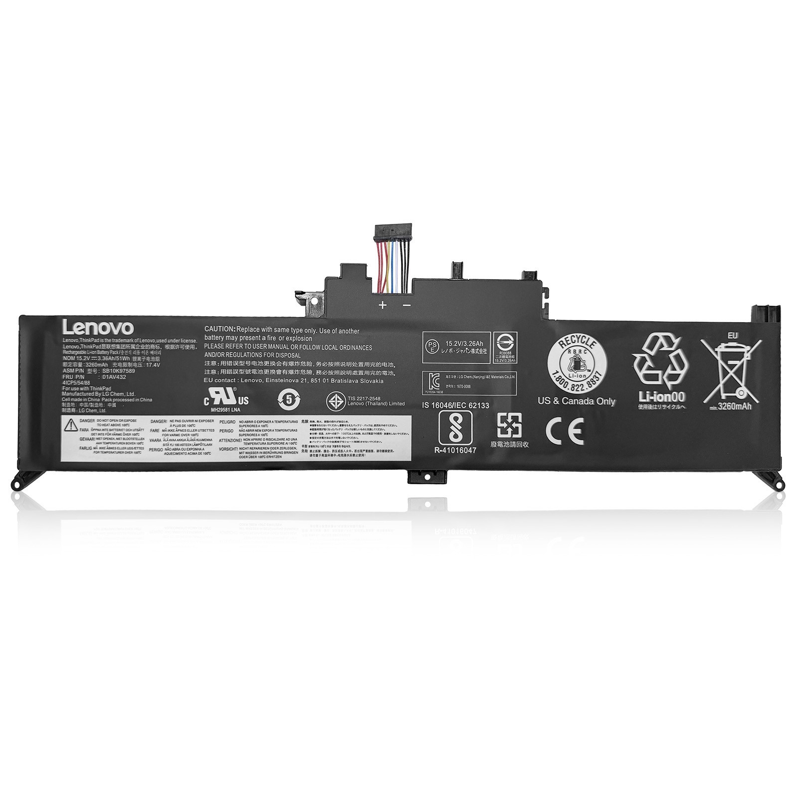 Genuine 01AV432 SB10F46465 01AV434 00HW027 Battery for Lenovo ThinkPad Yoga 260