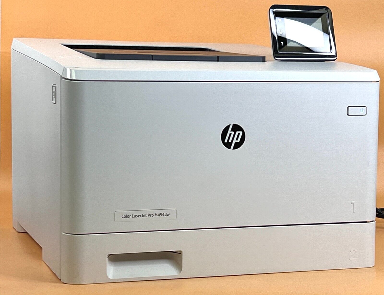 HP Color LaserJet Pro M454DW Wireless Laser Printer, LOW Page Count, FULL TONER
