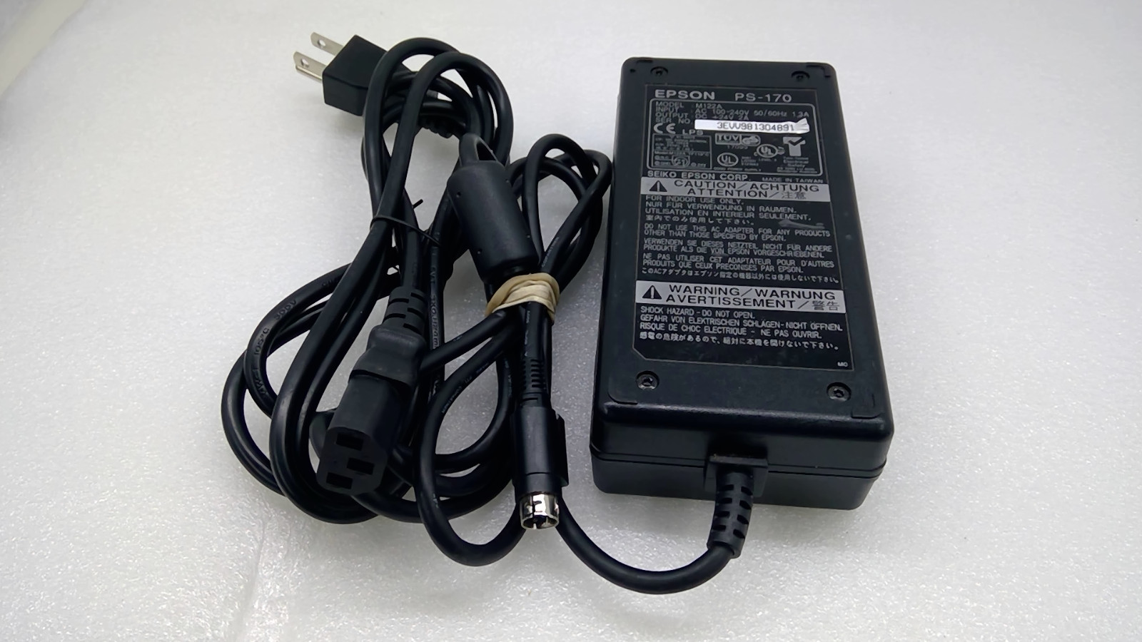 Genuine Epson PS-170 M122A 24V 2A 3-Pin AC Adapter for TM Receipt Printer