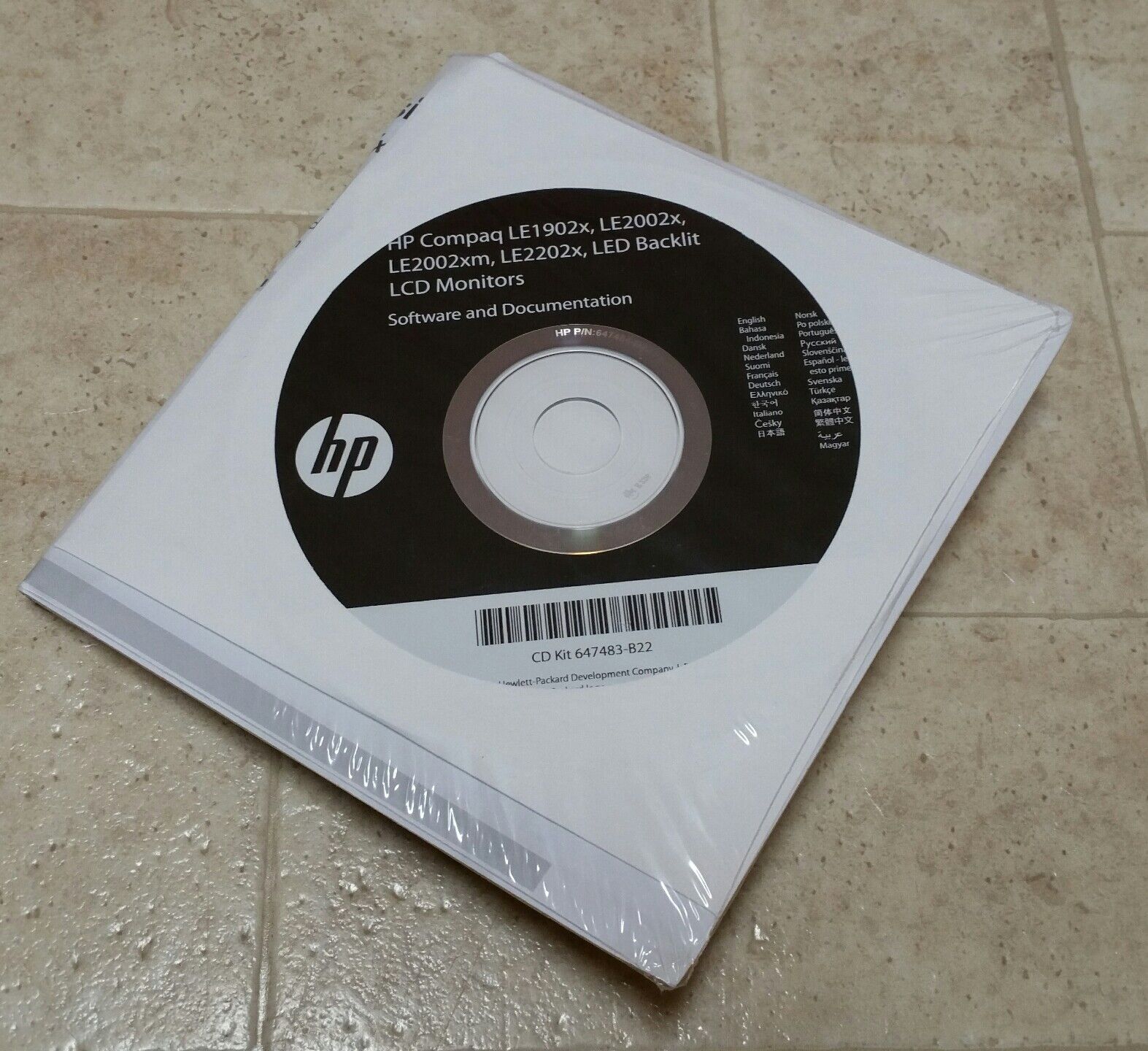 HP / Compaq Monitor Software and Documentation CD - CD Kit 647483-B22 