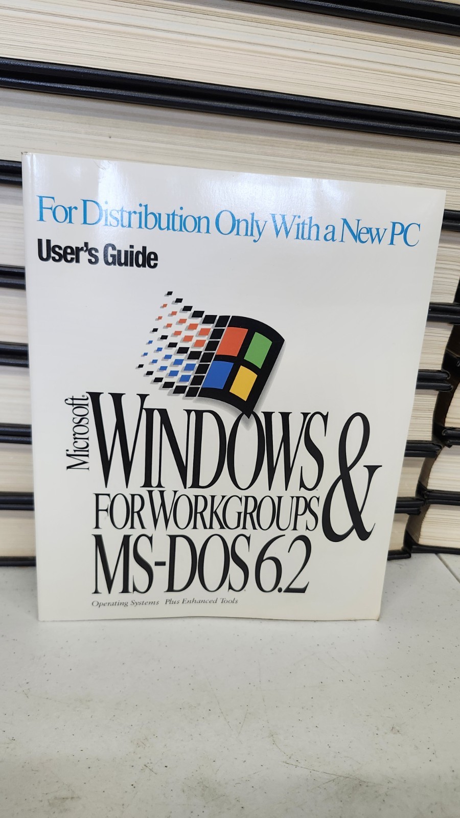 MICROSOFT WINDOWS 1993 Vintage MS-DOS 6.2 USER'S GUIDE