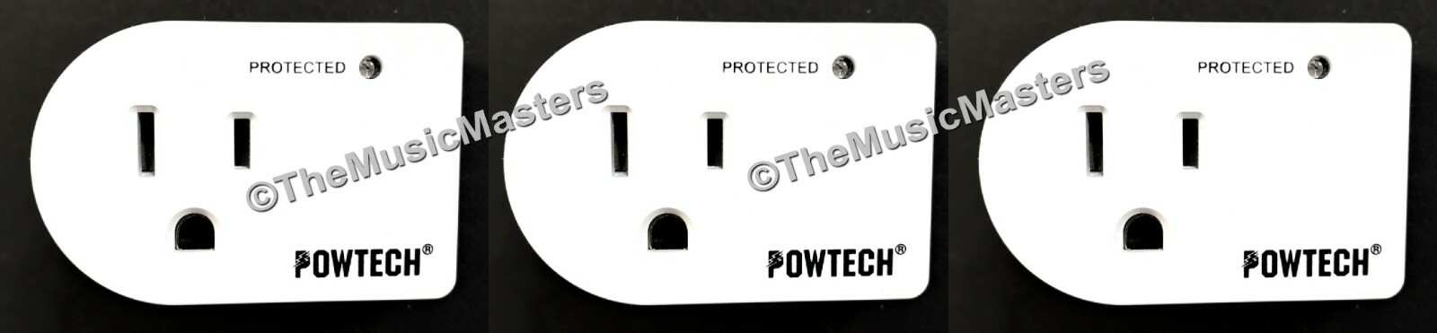 3X Single Outlet AC Wall Plug Surge Protector Power Suppressor 245 Joules 1875W