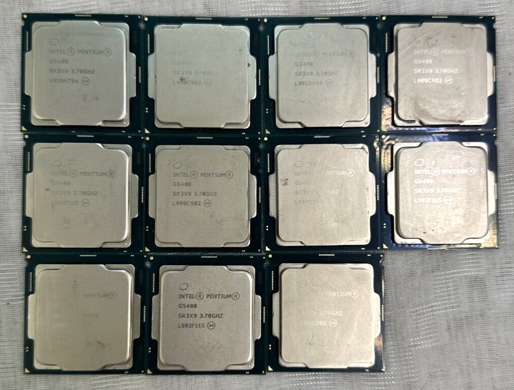LOT OF ( 11 ) Intel Pentium G5400 SR3X9 3.70GHZ