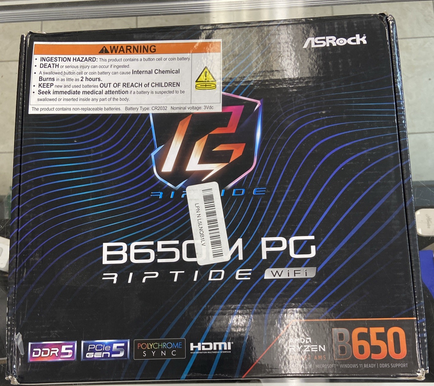 ASRock B650M PG Riptide AM5 DDR5 MicroATX AMD Motherboard