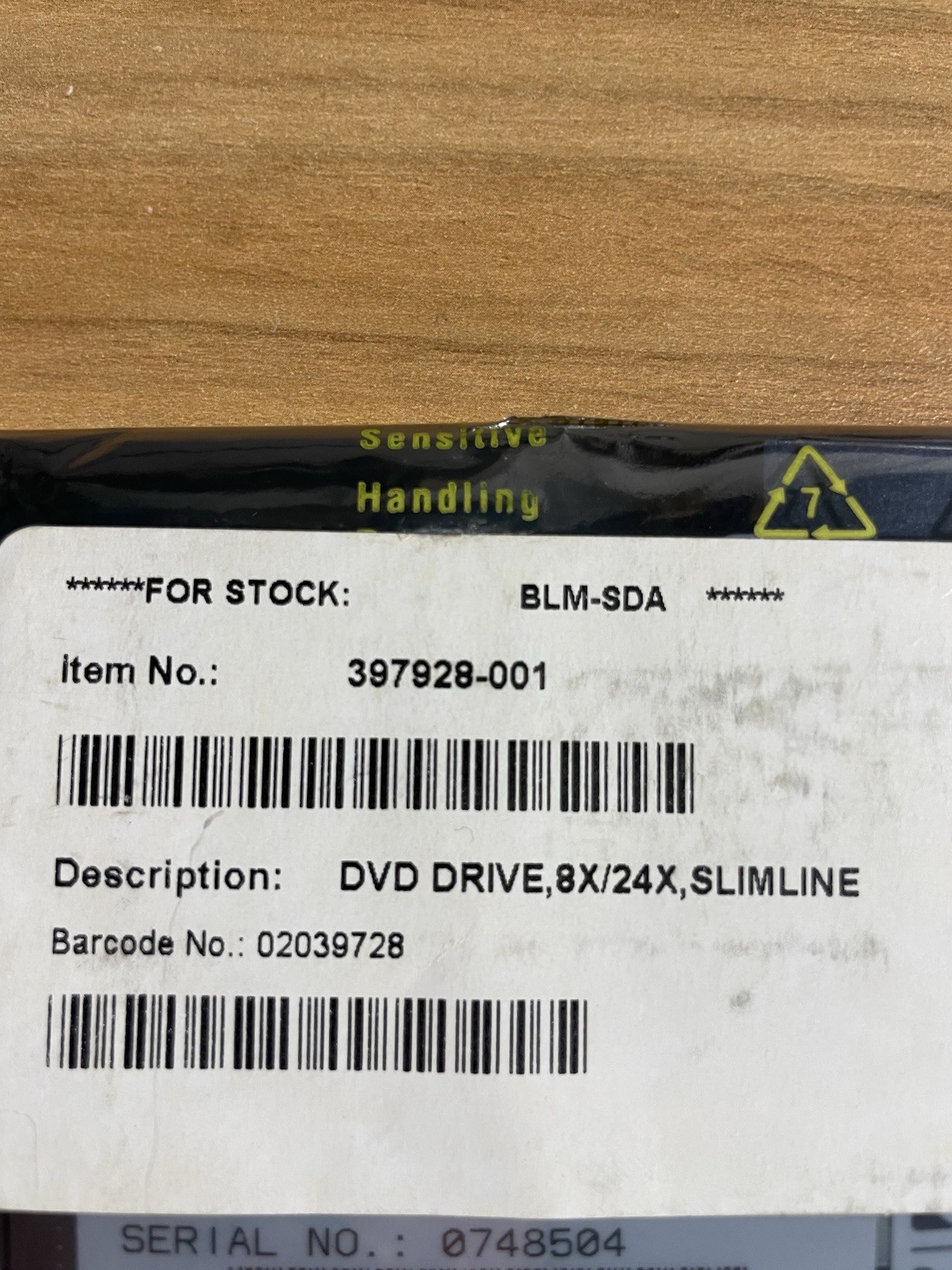 HP 397928-001 Slimline 24X / 8X CD / DVD-ROM Optical Disk Drive. NEW