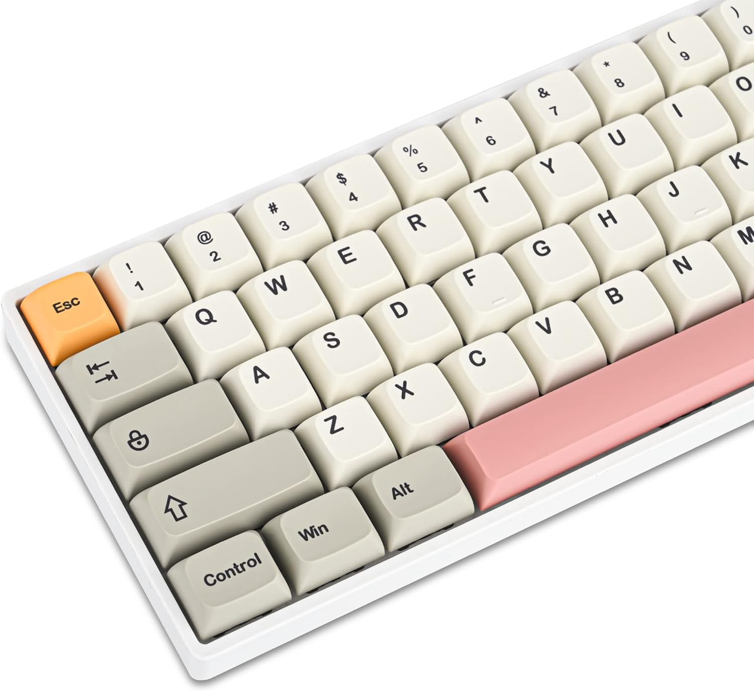 PBT keycaps 60 Percent Dye-Sub XDA 134 Retro keycap Set for Cherry 9009 