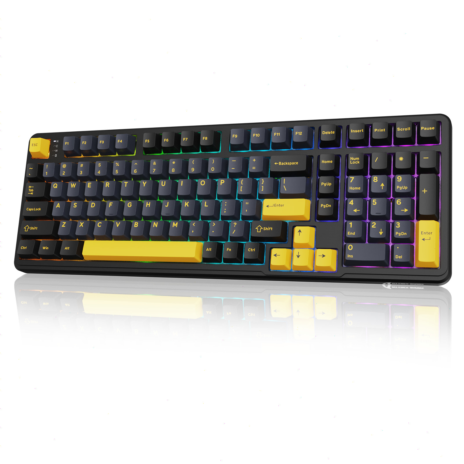 ATTACK SHARK X98 Wireless Mechanical Keyboard with Numpad,Gasket Mount Hot-Swap