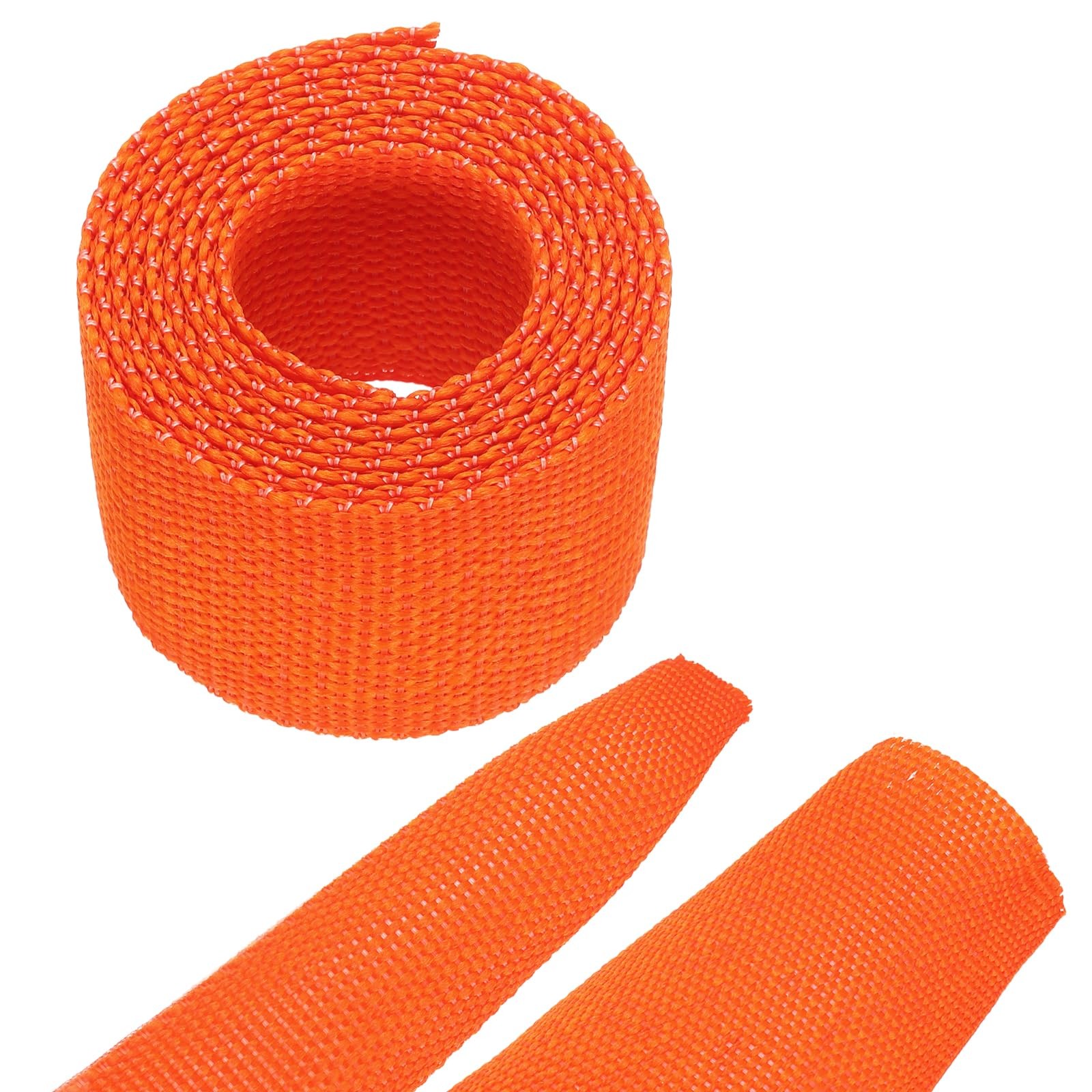 MECCANIXITY Braided Cable Sleeves Heat Shrinkable Fabric Sleeving, 7/8" 3ft O...