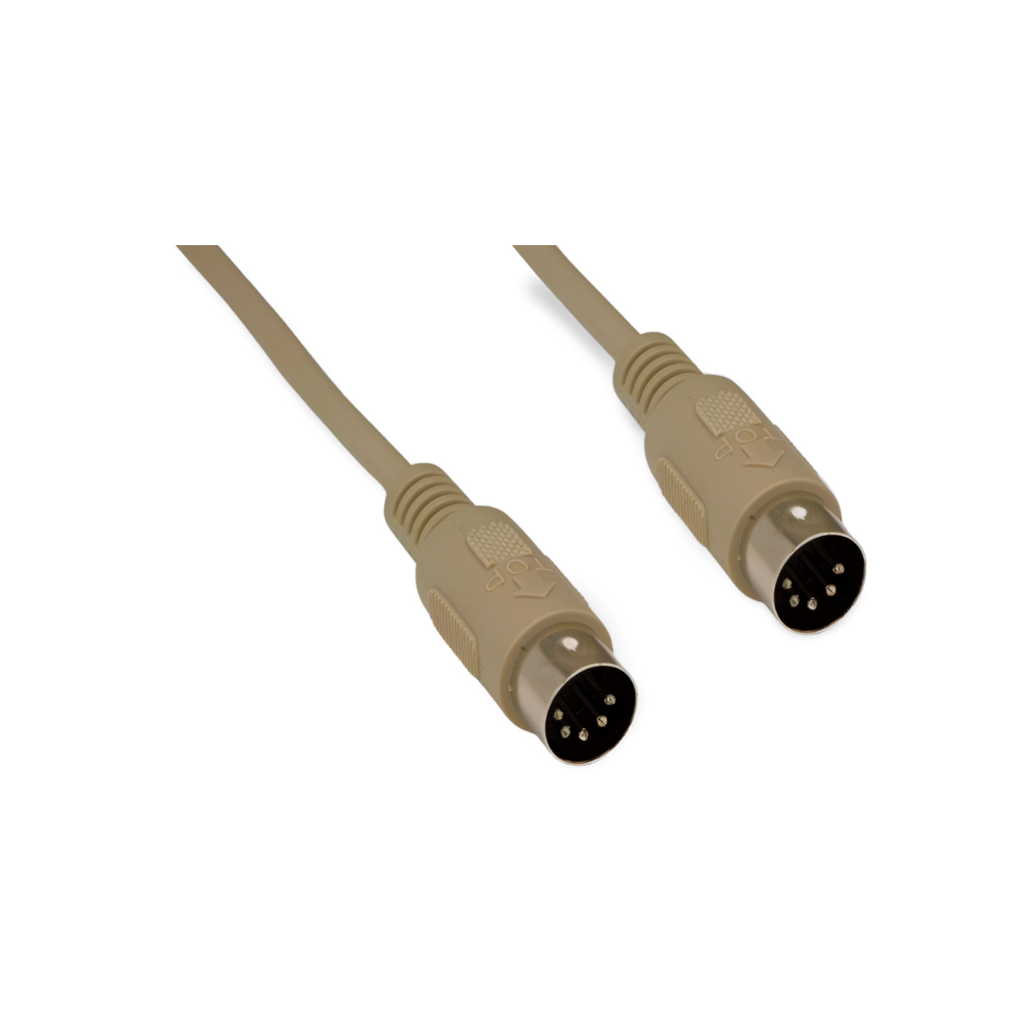 10ft Keyboard Cable DIN 5 Male to Male - Beige
