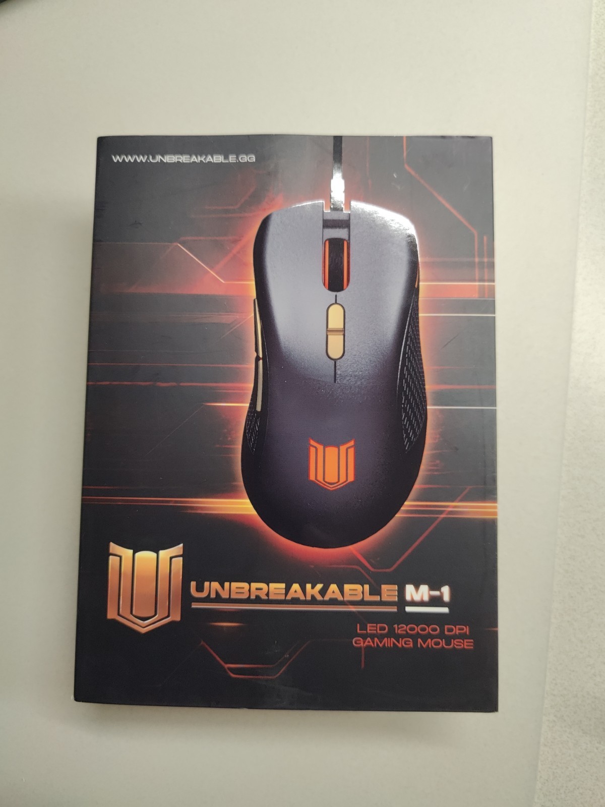 SEALED Unbreakable M-1 Wired Gaming Mouse PC LED Gaming Mouse with 12000DPI