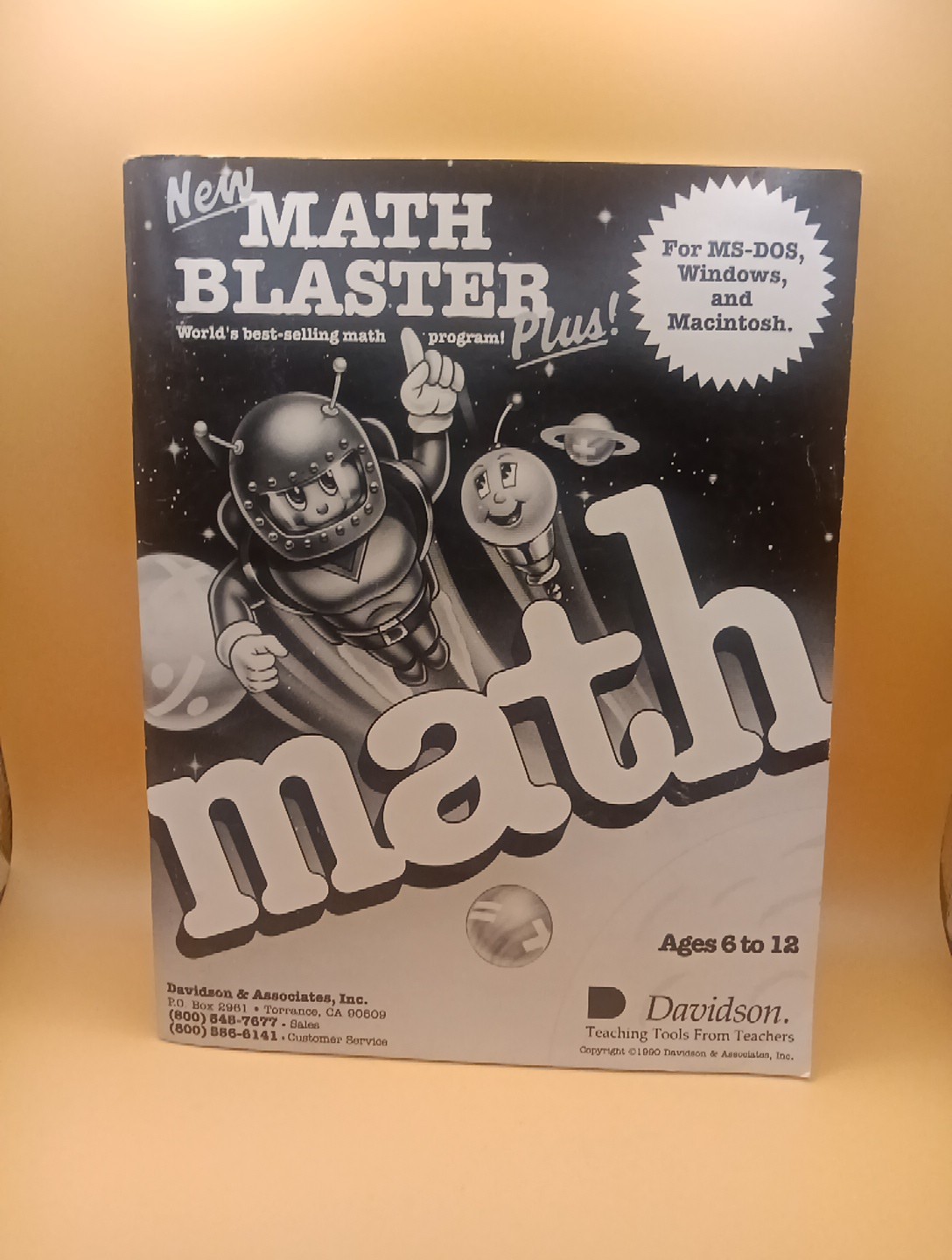 Math Blaster Plus - Manual Only Used Condition 