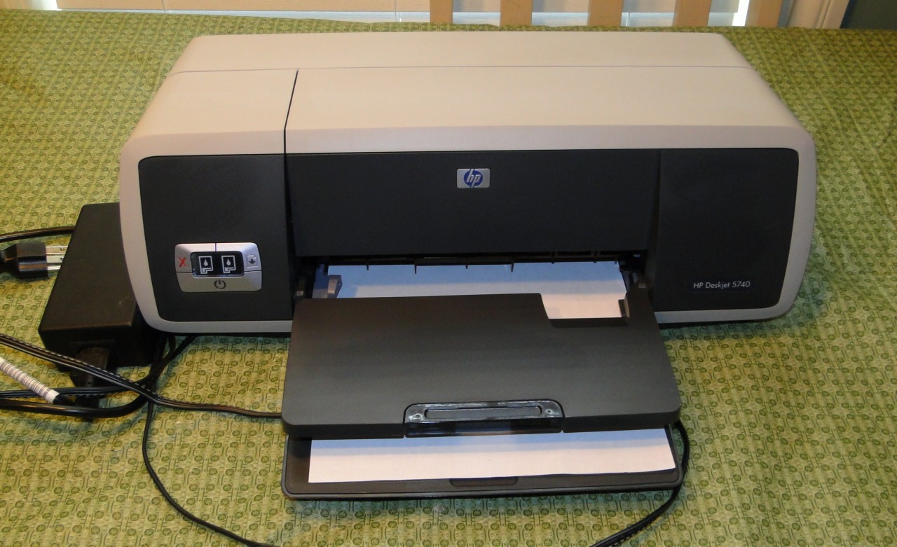 HP Deskjet 5740 Digital Photo Inkjet Printer Low PgCount