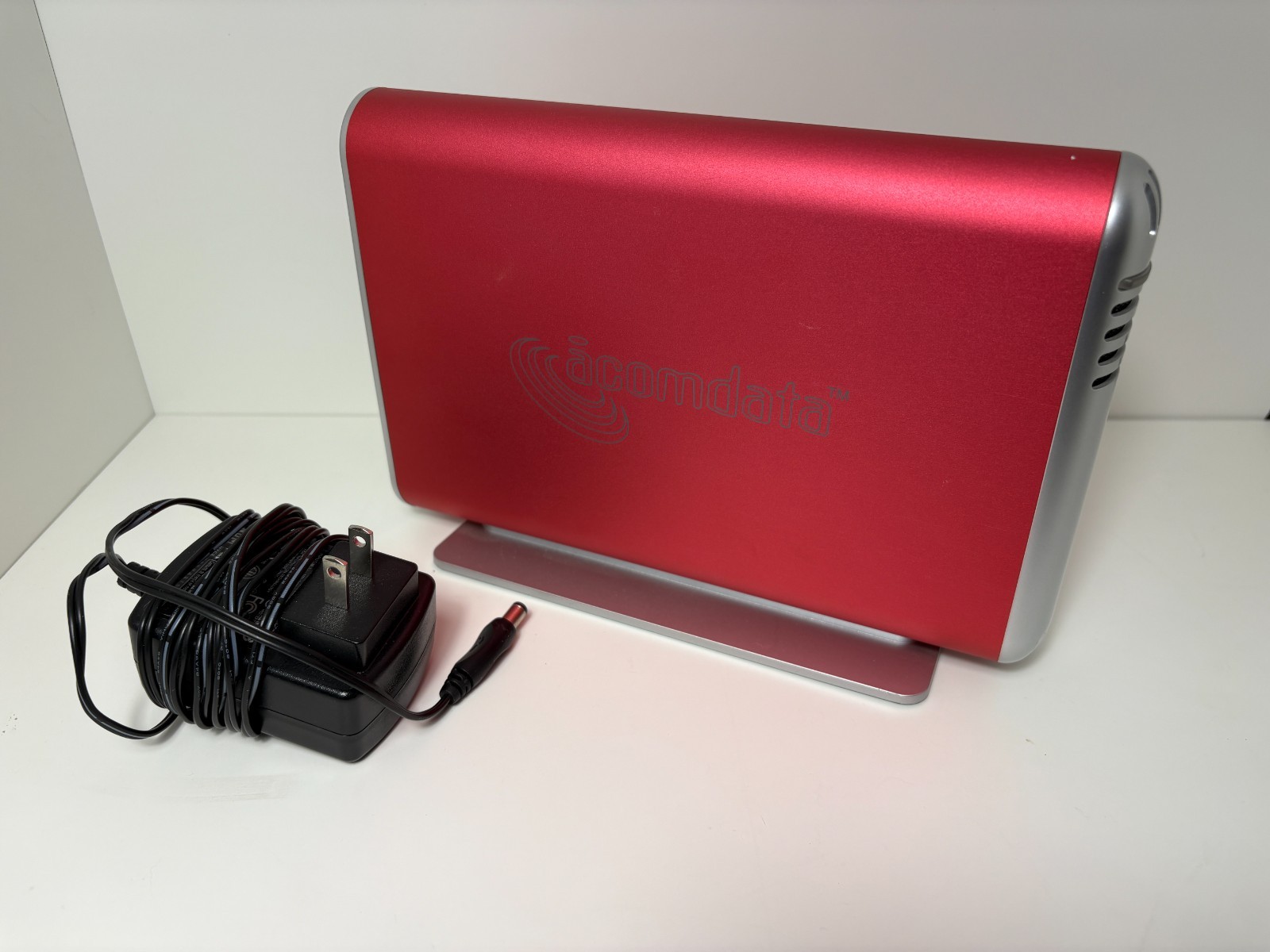 Acomdata 1TB External Hard Drive Red USB 2.0 Aluminum Enclosure, Retro Design