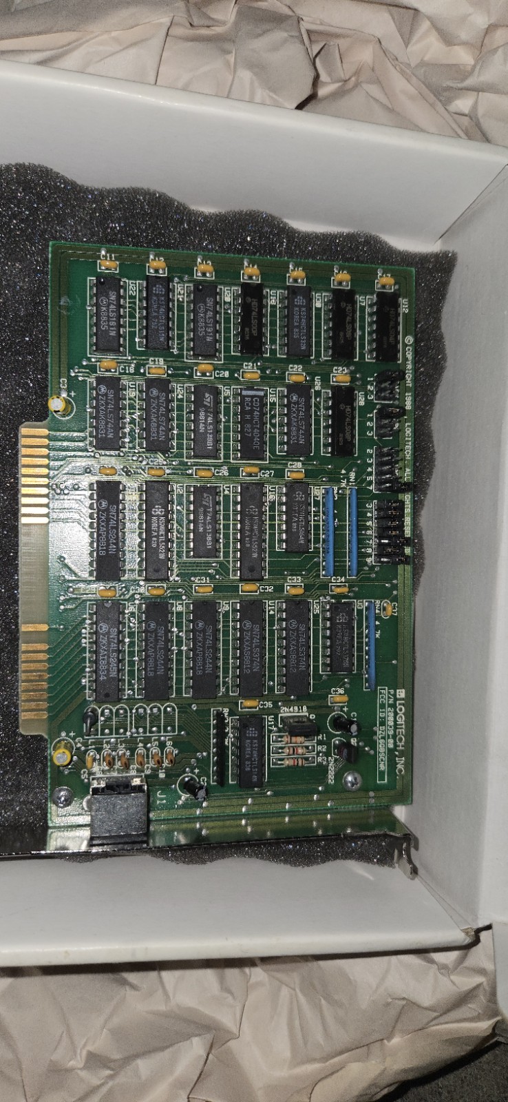 Vintage Logitech ISA Joystick Interface Card 200039-00 – NIB – 1988 – Rare