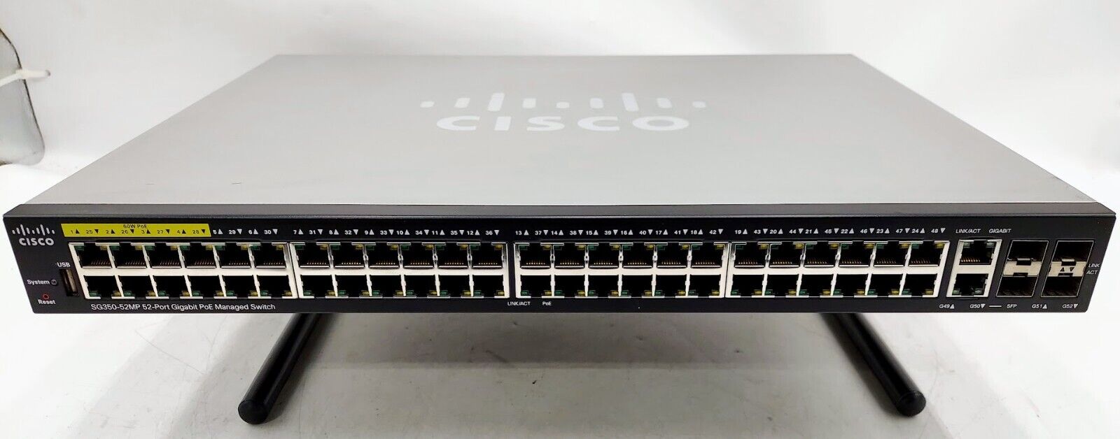 Cisco SG350-52MP 52-Port Gigabit PoE Managed Switch