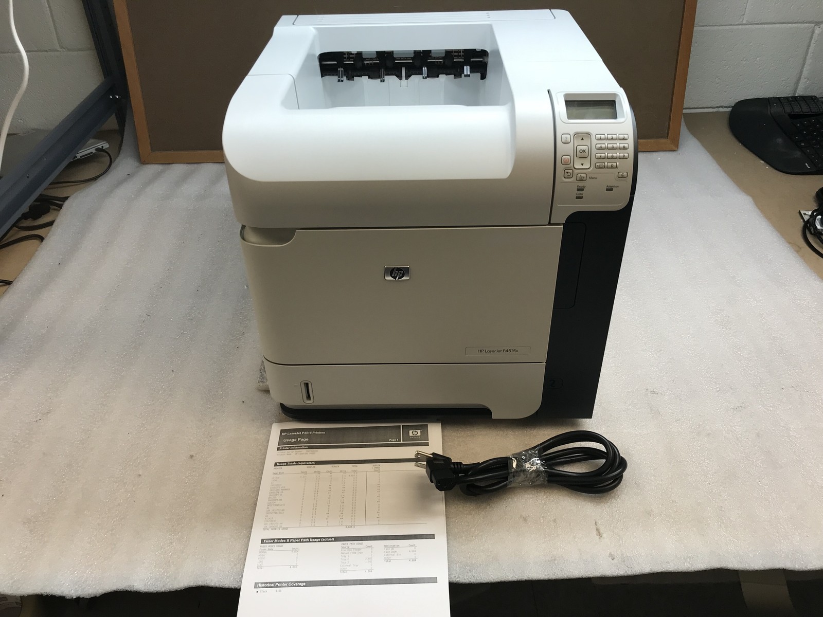 HP LaserJet P4515X Workgroup Laser Printer with Genuine HP Toner and Duplexer