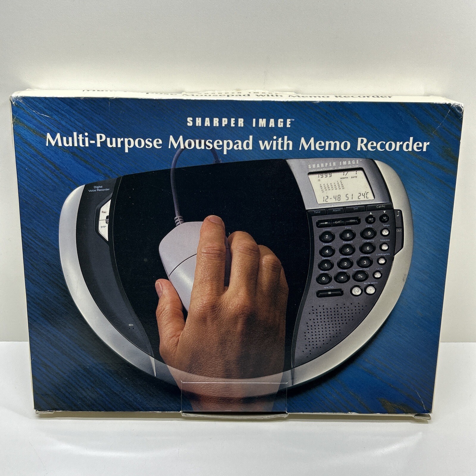 Sharper Image Multi-Purpose MousePad with Memo Recorder ~ New Old Stock