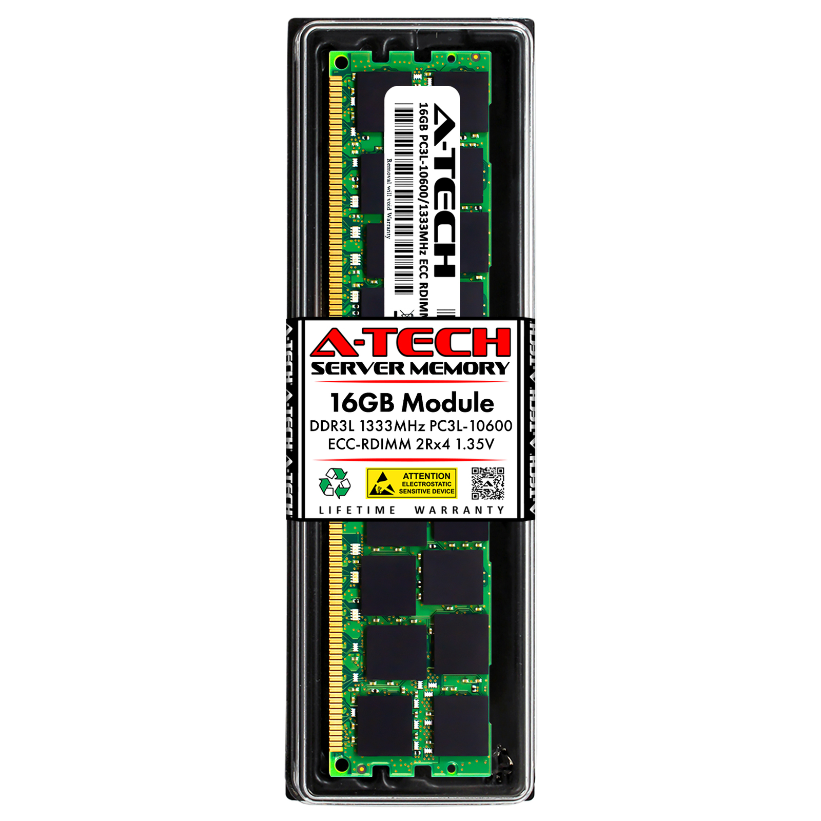 16GB DDR3 PC3-10600R ECC RDIMM Replacement for Hynix HMT42GR7AFR4A-H9 Memory RAM