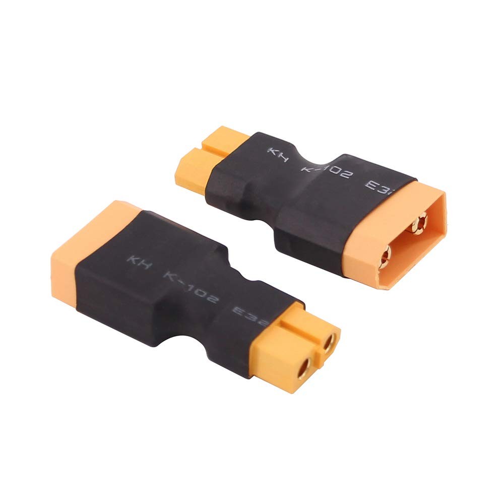 Male XT90 to Female XT60 Connector Adapter C95-2 2PCS XT90 XT60 Cable Adapter