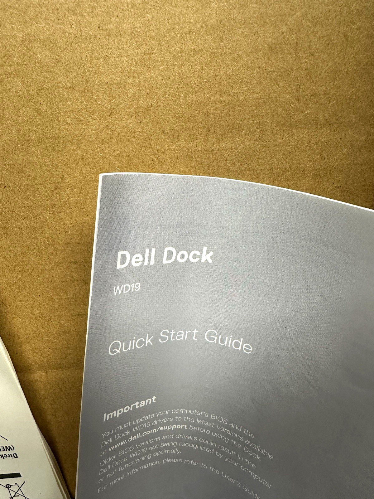 Dell WD19 Docking Station, Black, For Dell Laptops (MPN 0K260C)
