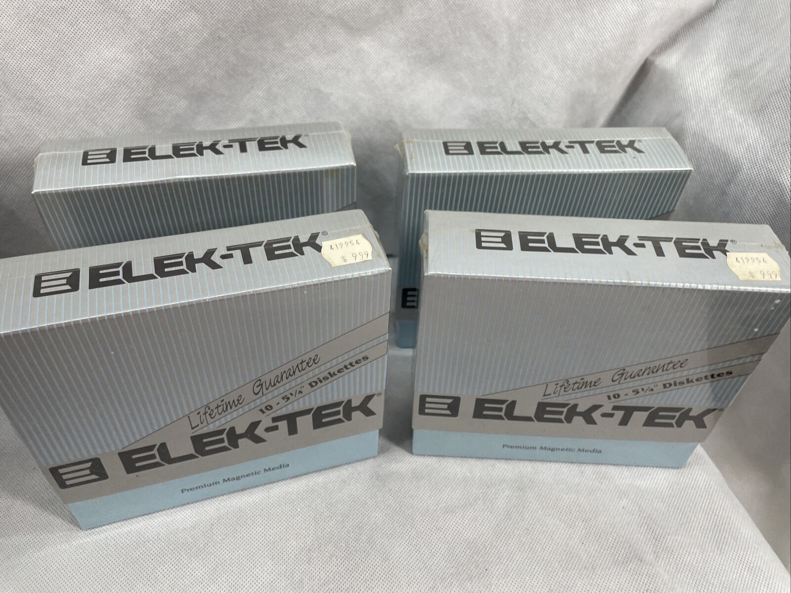 ELEK-TEK 5 1/4 Diskettes Floppy Disks 10 Pack Lot Of  4 New Premium Magnetic 6S5
