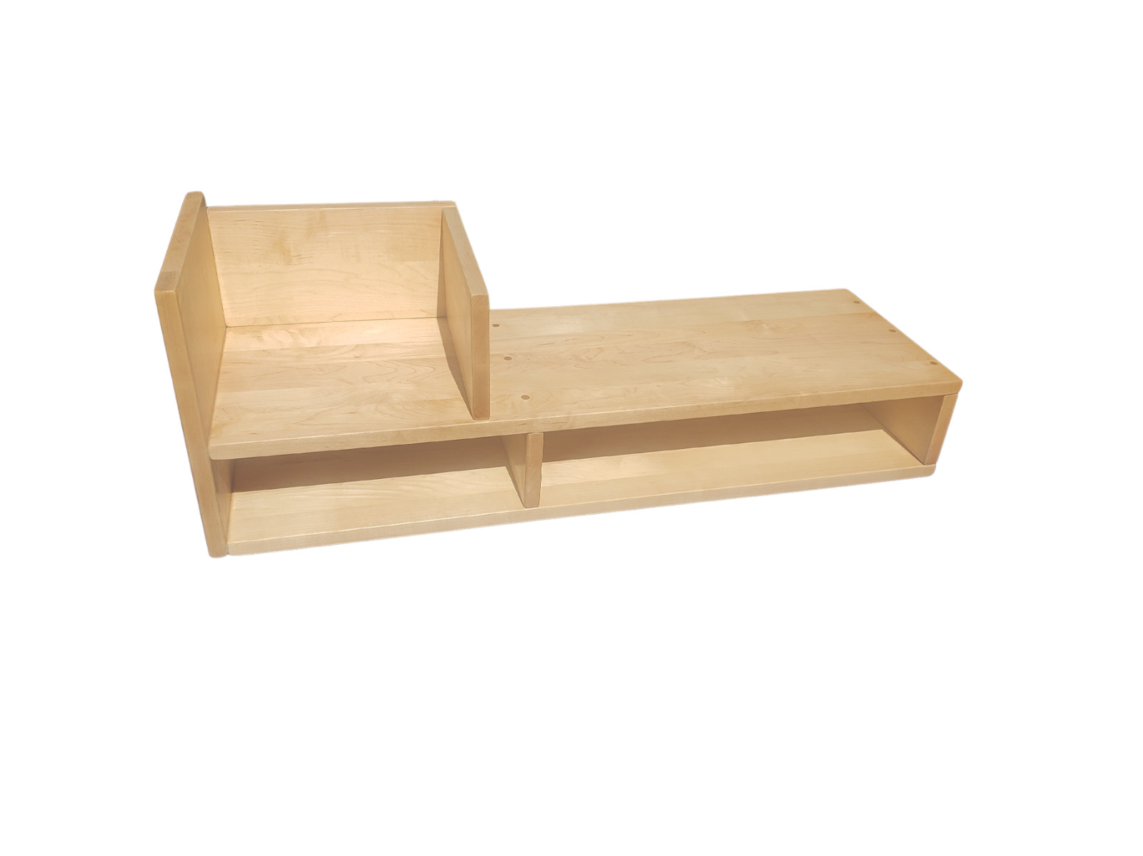Large Solid Hard Maple Computer Monitor Riser/Organizer Hand Made in the US