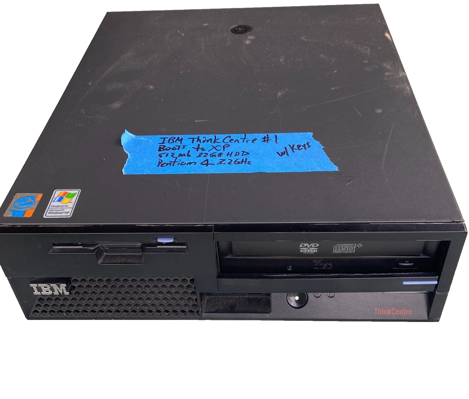 IBM Thinkcentre S51 PC SFF Desktop Boots Windows XP Pentium 4 3.20GHz 512MB 80GB