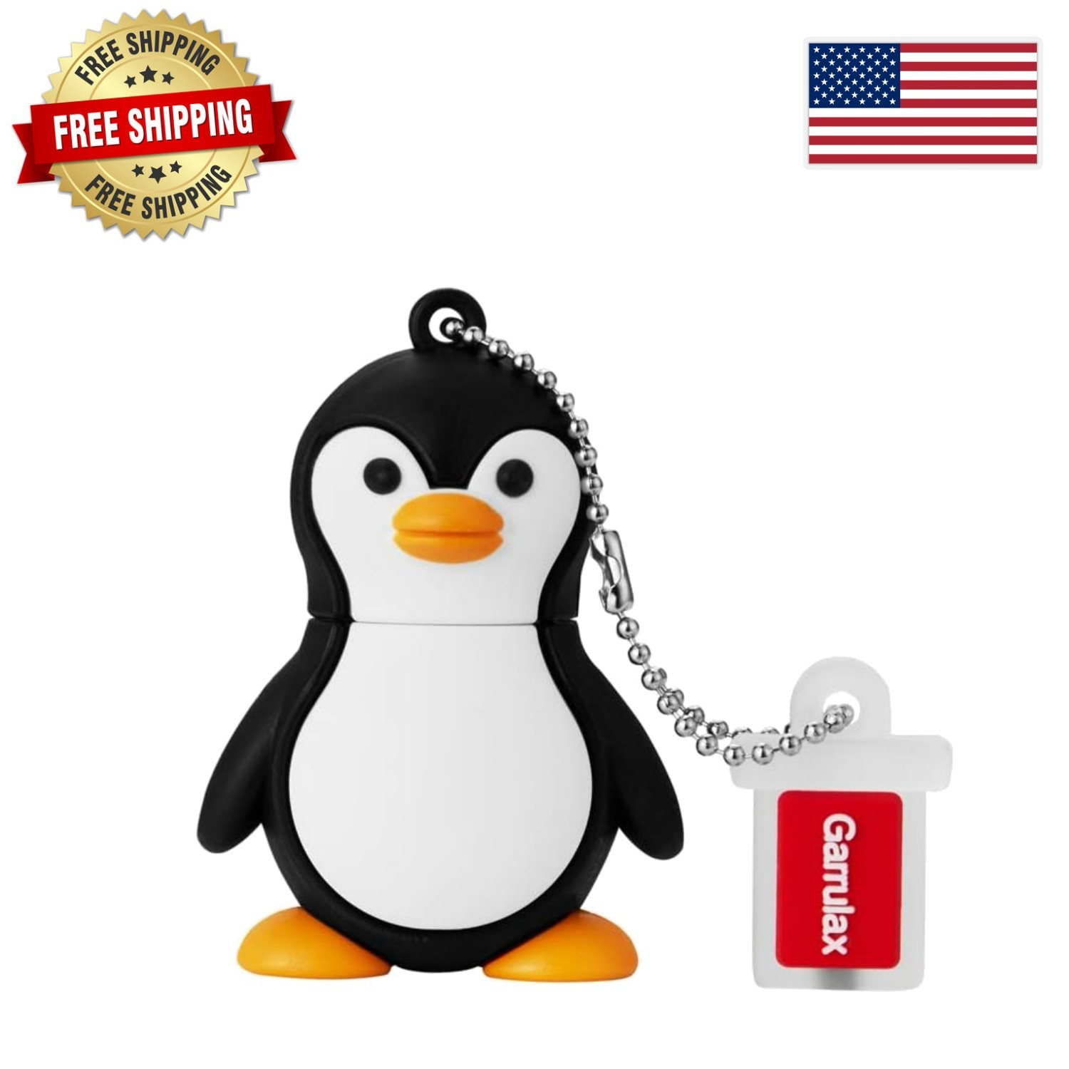 Cute Penguin 16GB Waterproof USB Drive - Fun Storage for All Occasions