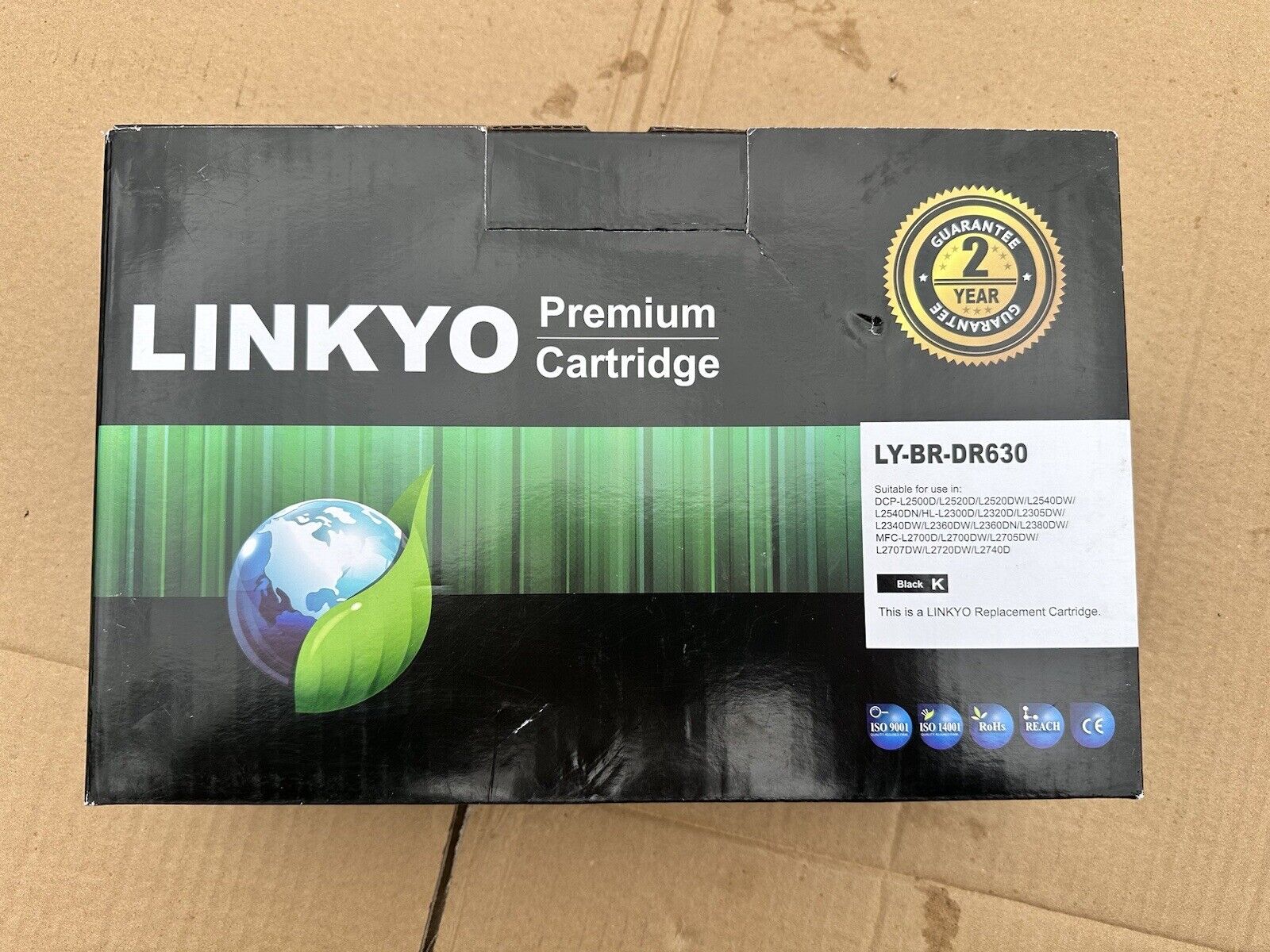 LINKYO LY-BR-DR630 Premium Cartridge Black for Brother DR630 model NEW