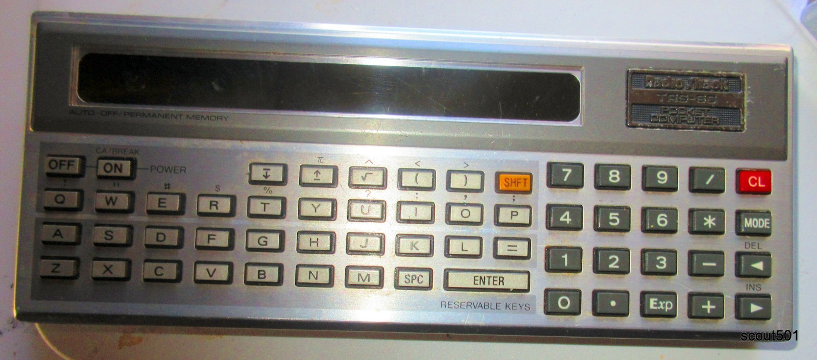 Vintage 1980s Radio Shack TRS-80 Pocket Computer Untested
