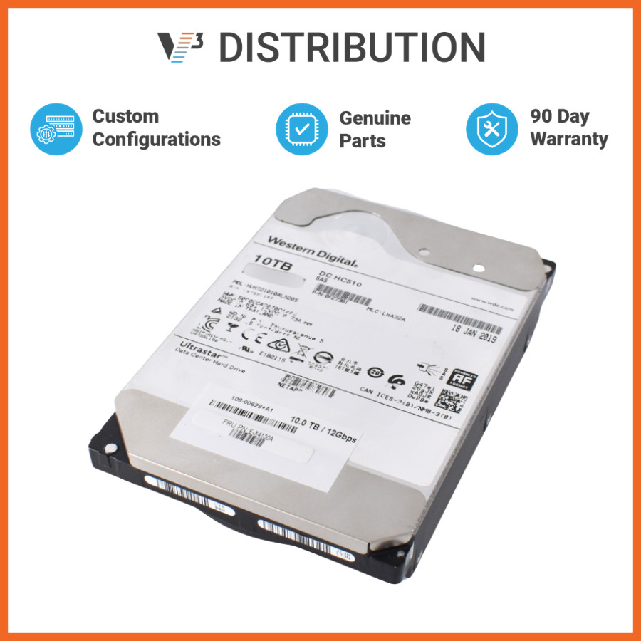 NetApp 10TB 3.5" NL-SAS 12Gb/s Enterprise Hard Drive, E-X4130A