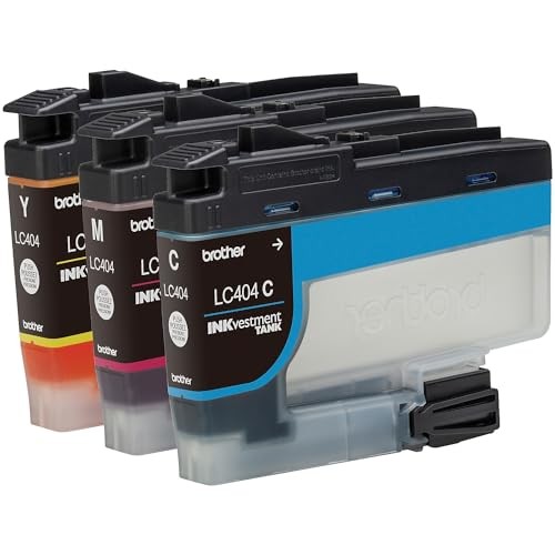 BROTHER STANDARD YIELD CYAN, MAGENTA AND YELLOW -INK -CARTRIDGES(PACK OF 3)