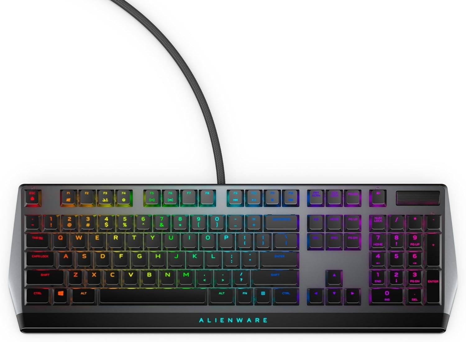 Alienware AW510K-D Low-Profile RGB Wired Gaming Keyboard - Black