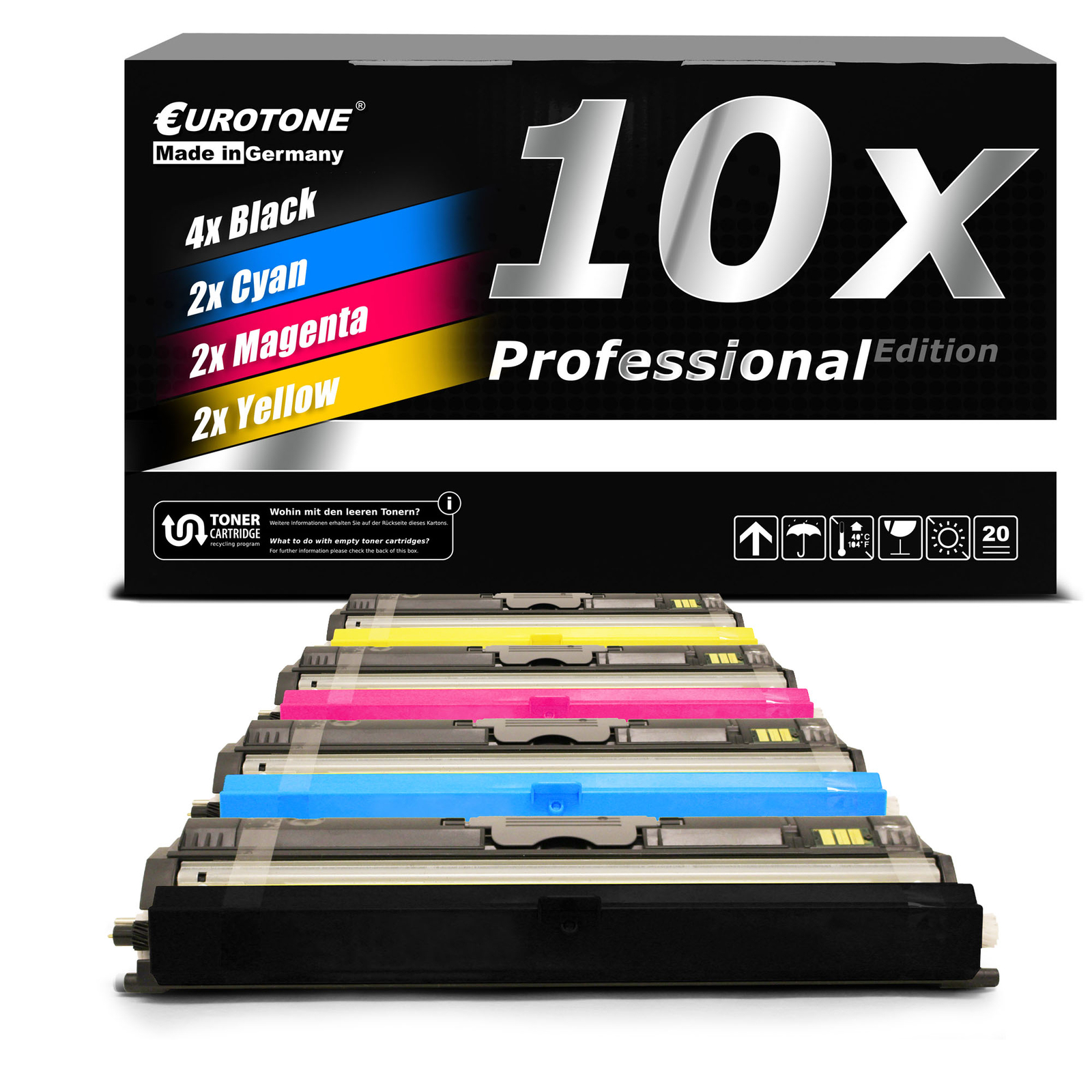 10X Eurotone PRO Toner Alternative For Epson CX-16NF CX-16DTNF C-1600 CX-16DNF