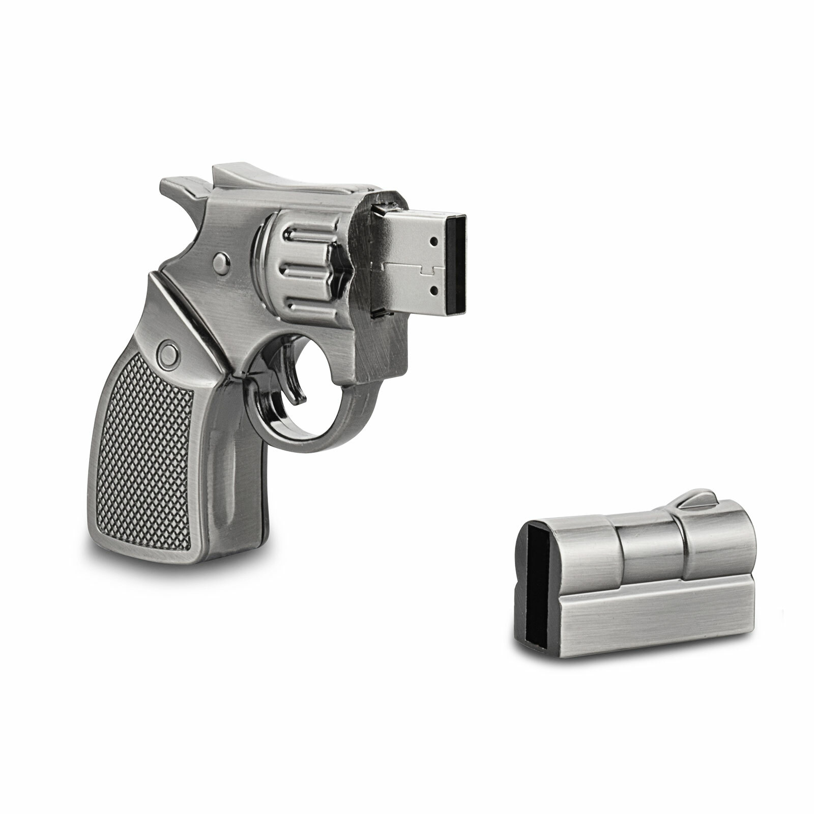 16G 32G 64G Metal Revolver Gun Model USB 2.0 Flash Drive Memory Stick Pen Drive