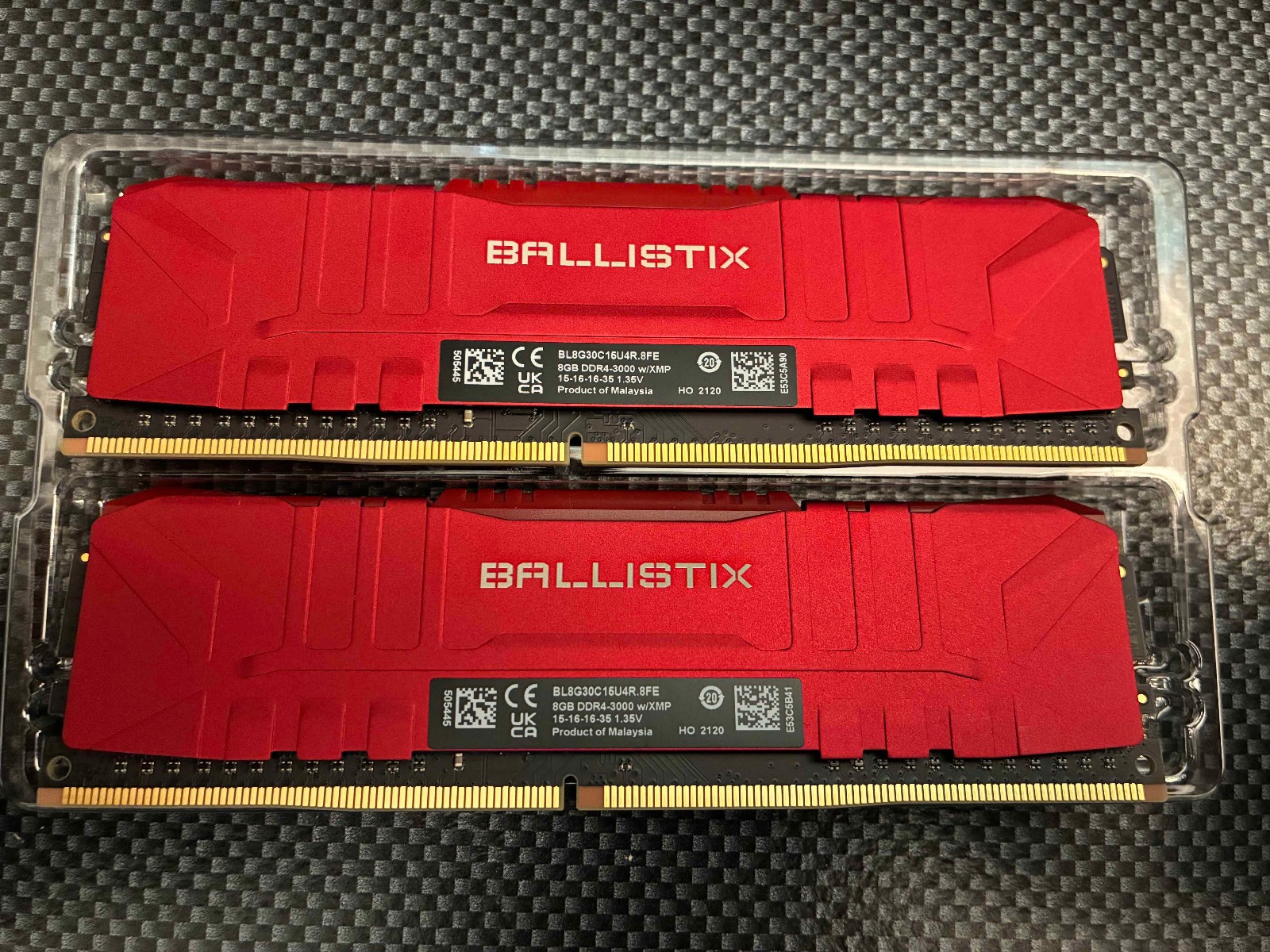 2x 8GB (16GB total) 3000 MHz DDR4 BALLISTIX RAM (USED)