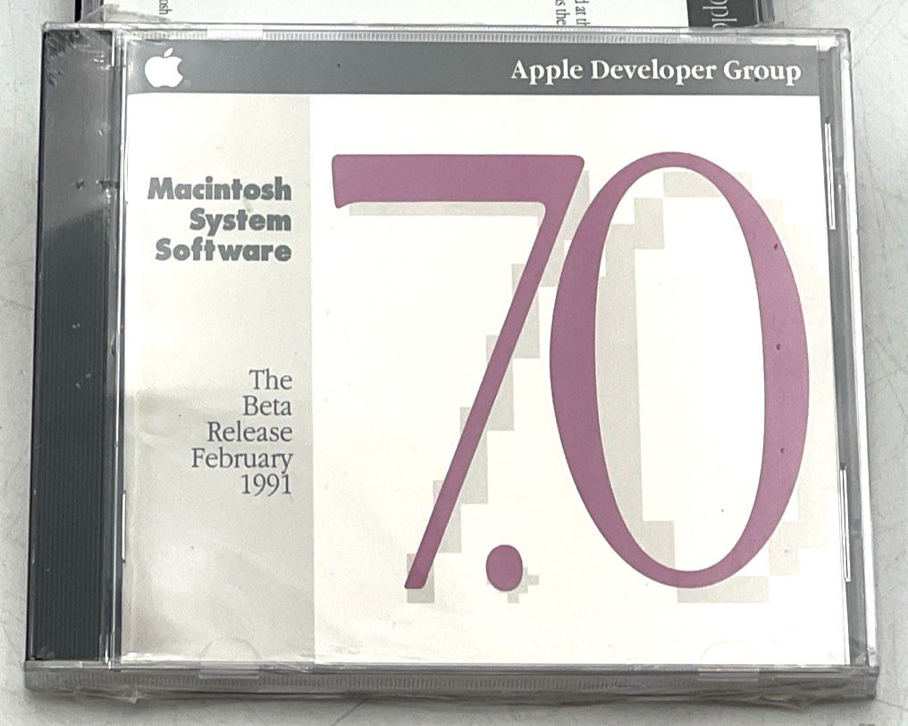 1991 APPLE DEVELOPER GROUP 7.0 MACINTOSH SOFTWARE BETA RELEASE NEW SEALED