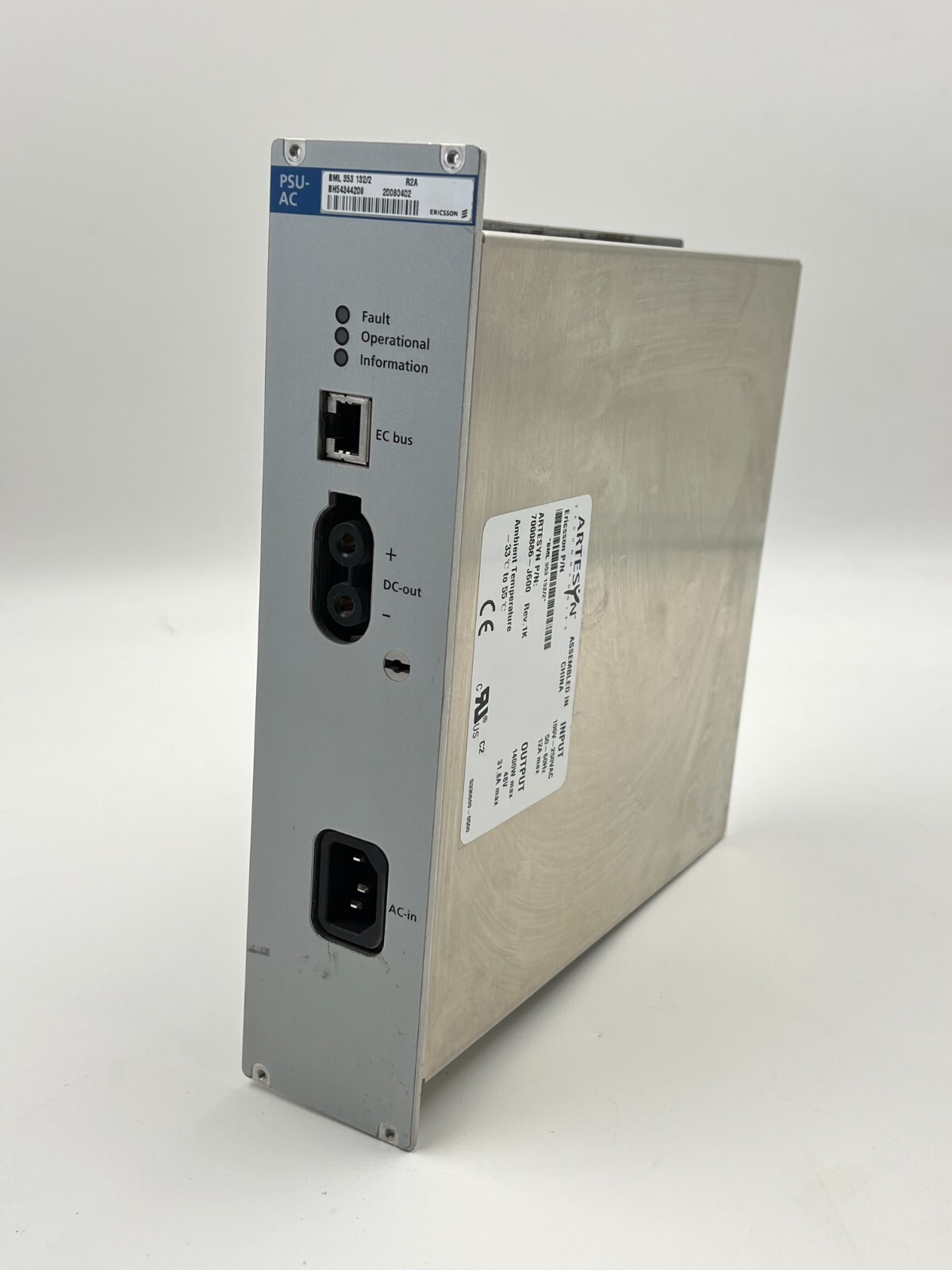 ERICSSON BMl 353 132/2 PSU-AC UNIT / POWER UNIT 7000886-J600 POWER SUPPLY