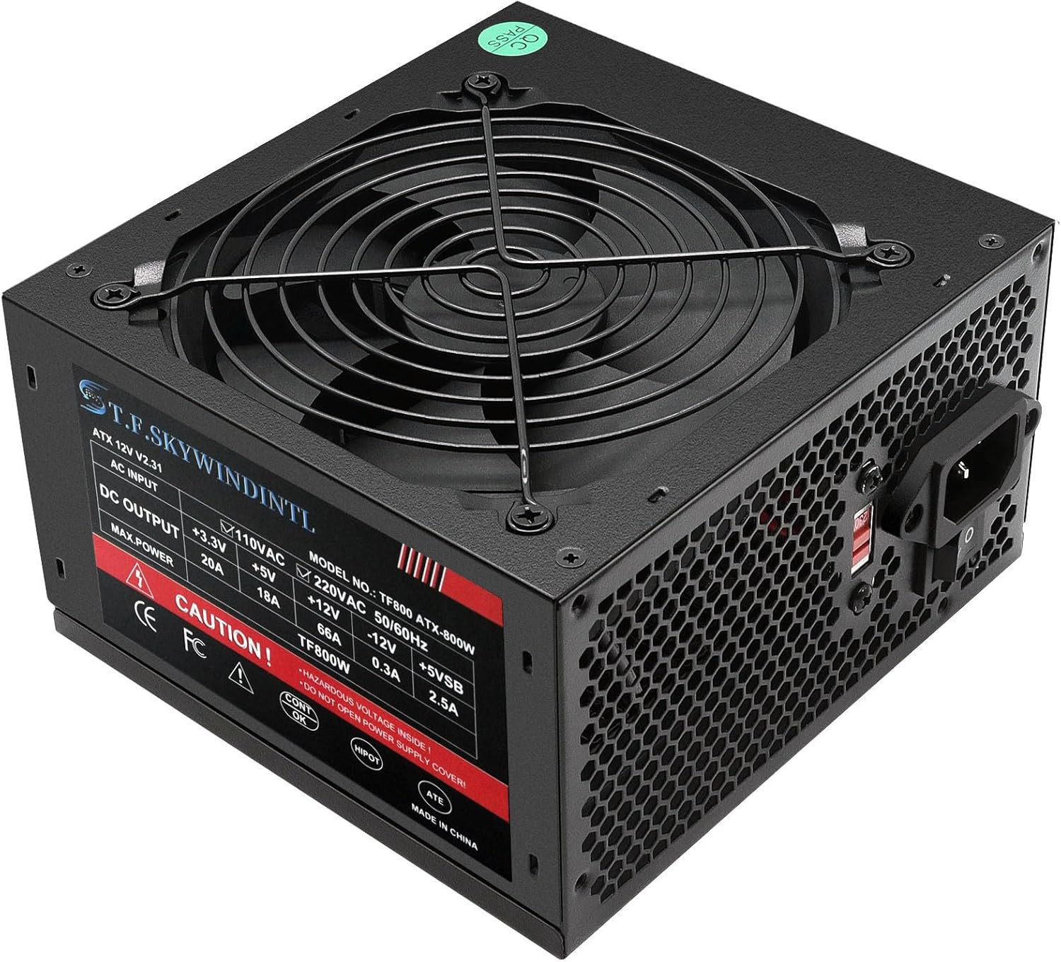 800W Power Supply 80 plus Gold PSU Standard ATX Computer Power Supplies Non Modu