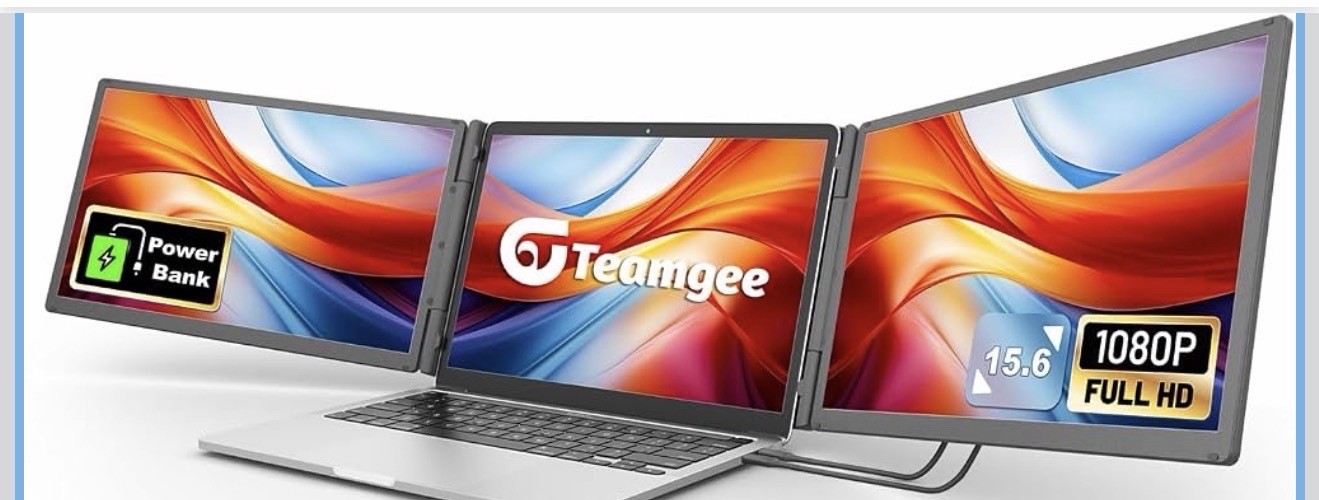 Teamgee Laptop Screen Extender FHD IPS Portable Monitor 15.6"