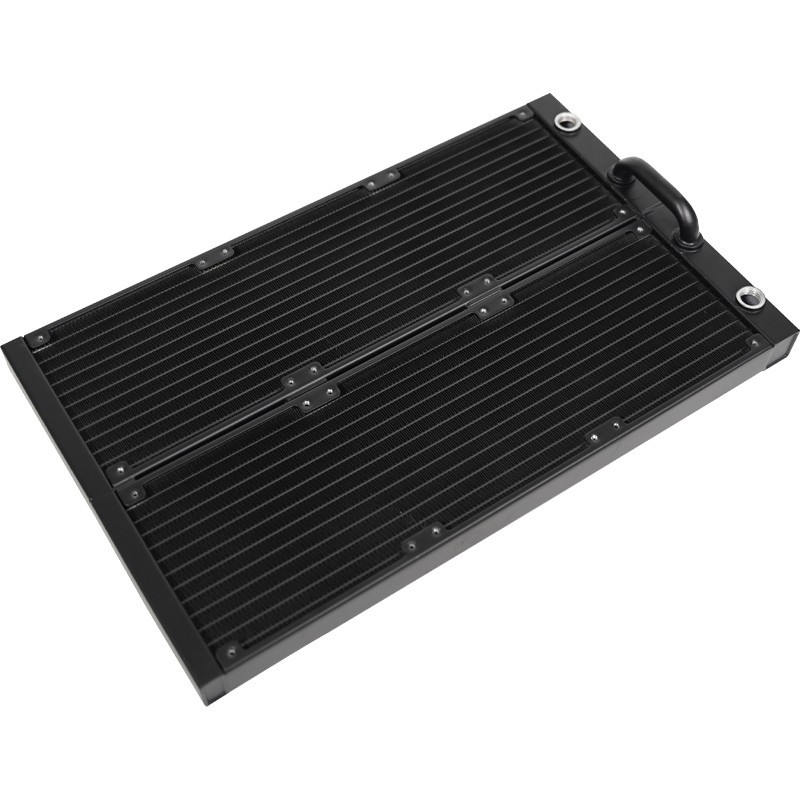 360mm Dual Row Aluminum Water Cooling Radiator G1/4 High Density Fin US
