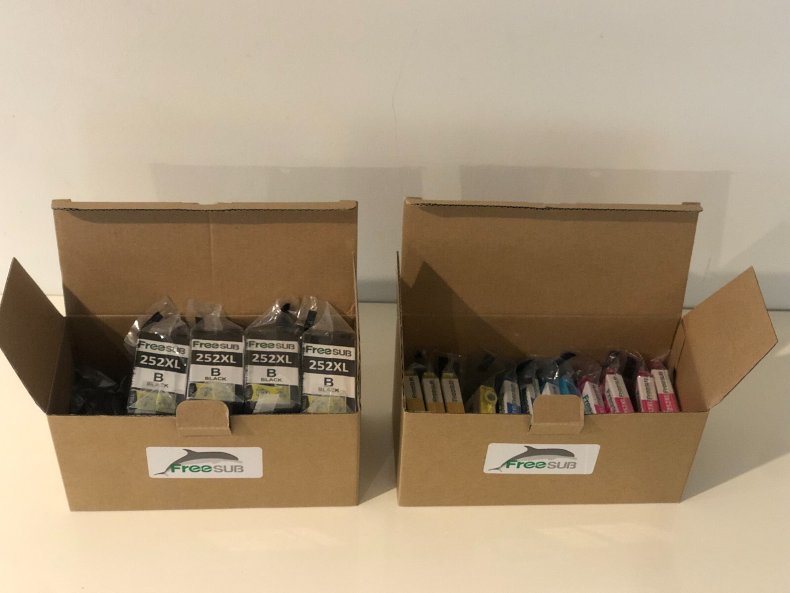 21 Cartridges FreeSUB 252XL Printer Ink (9x Black 4x Yellow 4x Magenta 4x Cyan) 