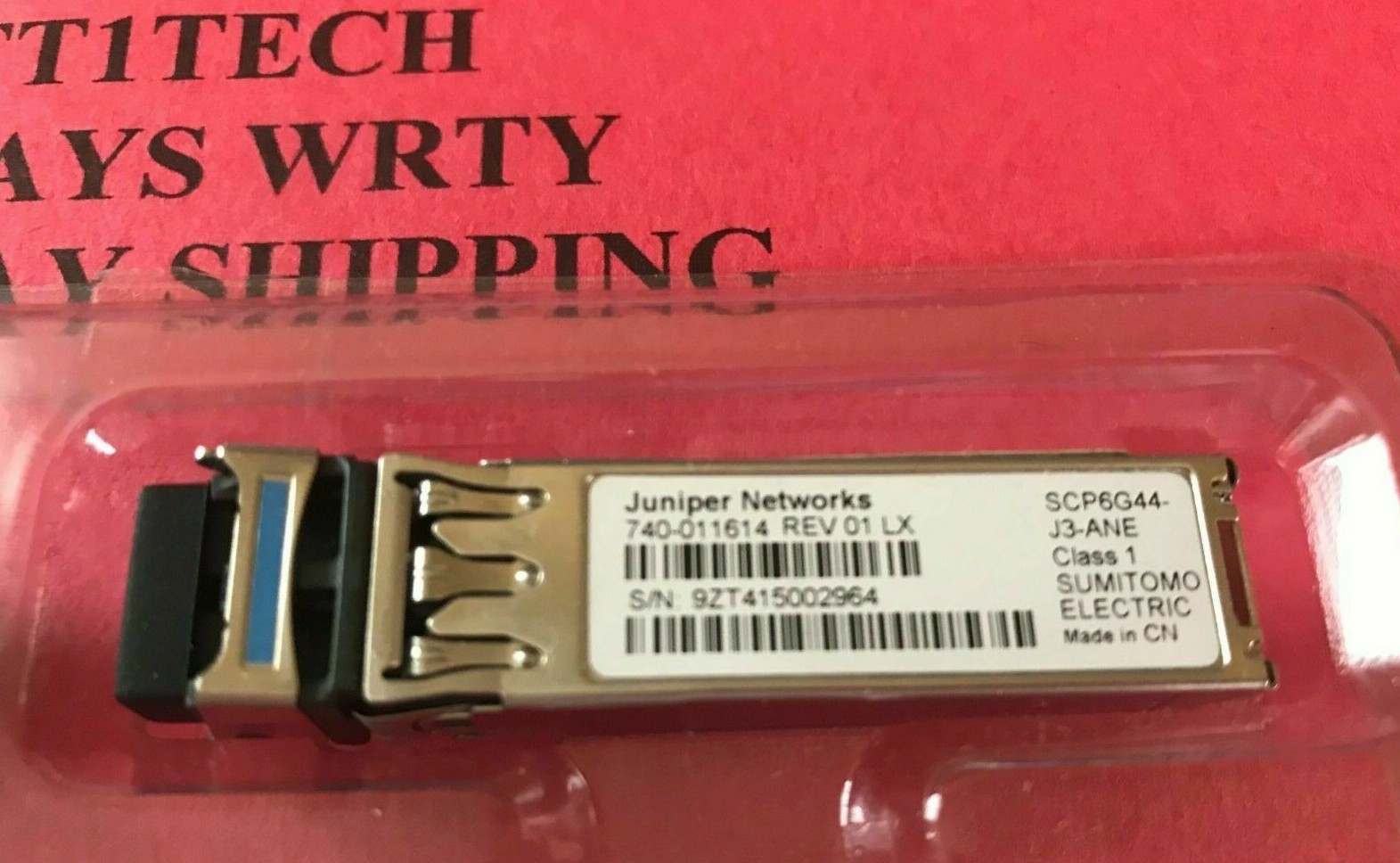Juniper Networks 1GE LR SMF transceiver SFP-1GE-LX EX-SFP-1GE-LX 740-011614 300