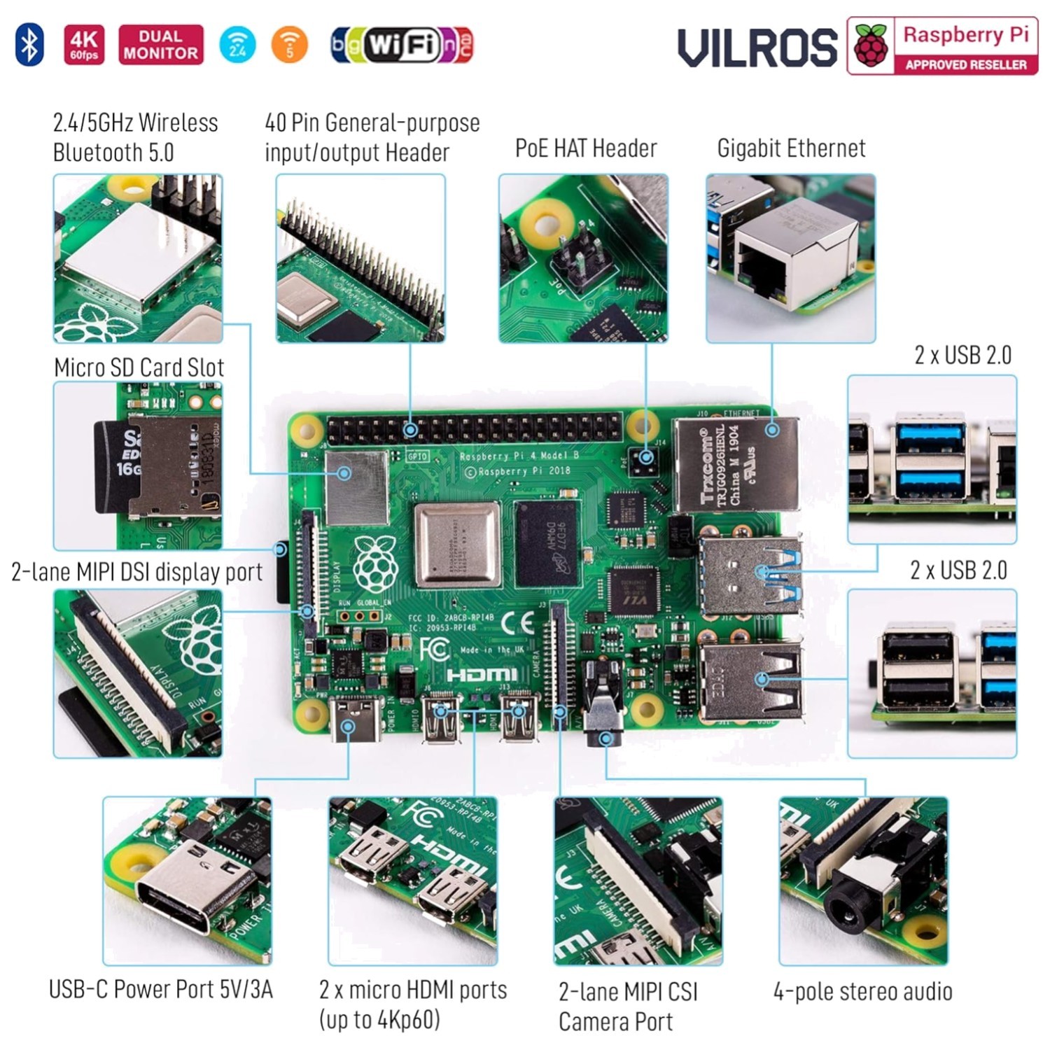 High-Performance Raspberry Pi 4 Bundle with Aluminum Case
