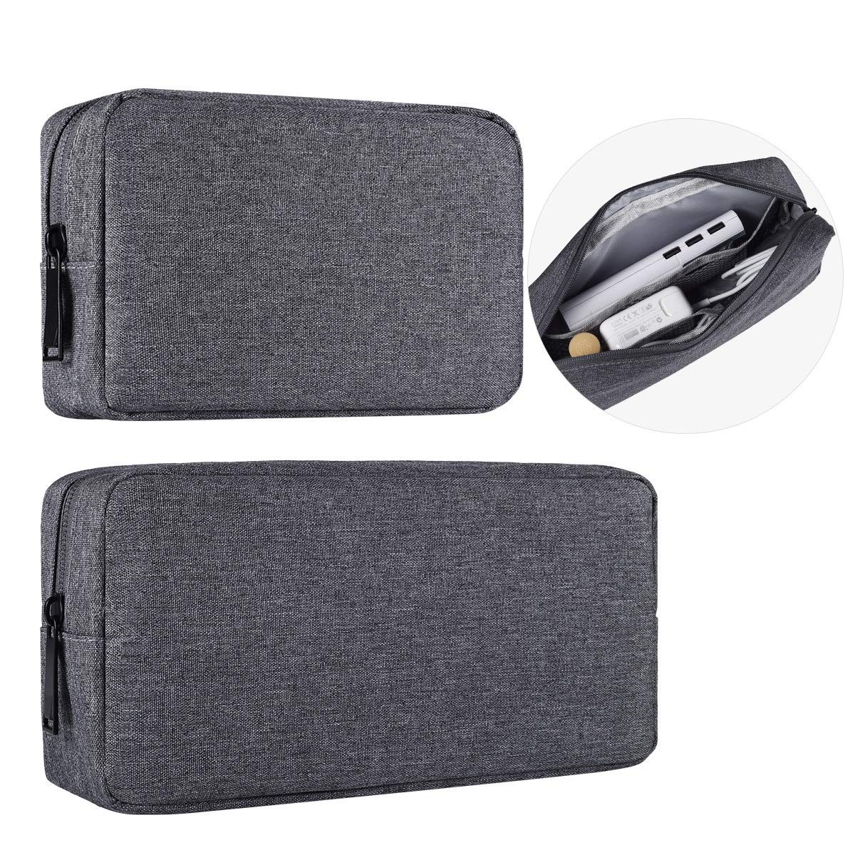 Universal Electronics Carrying Case, 2PCS Big + Small Portable Storage Pouch,...