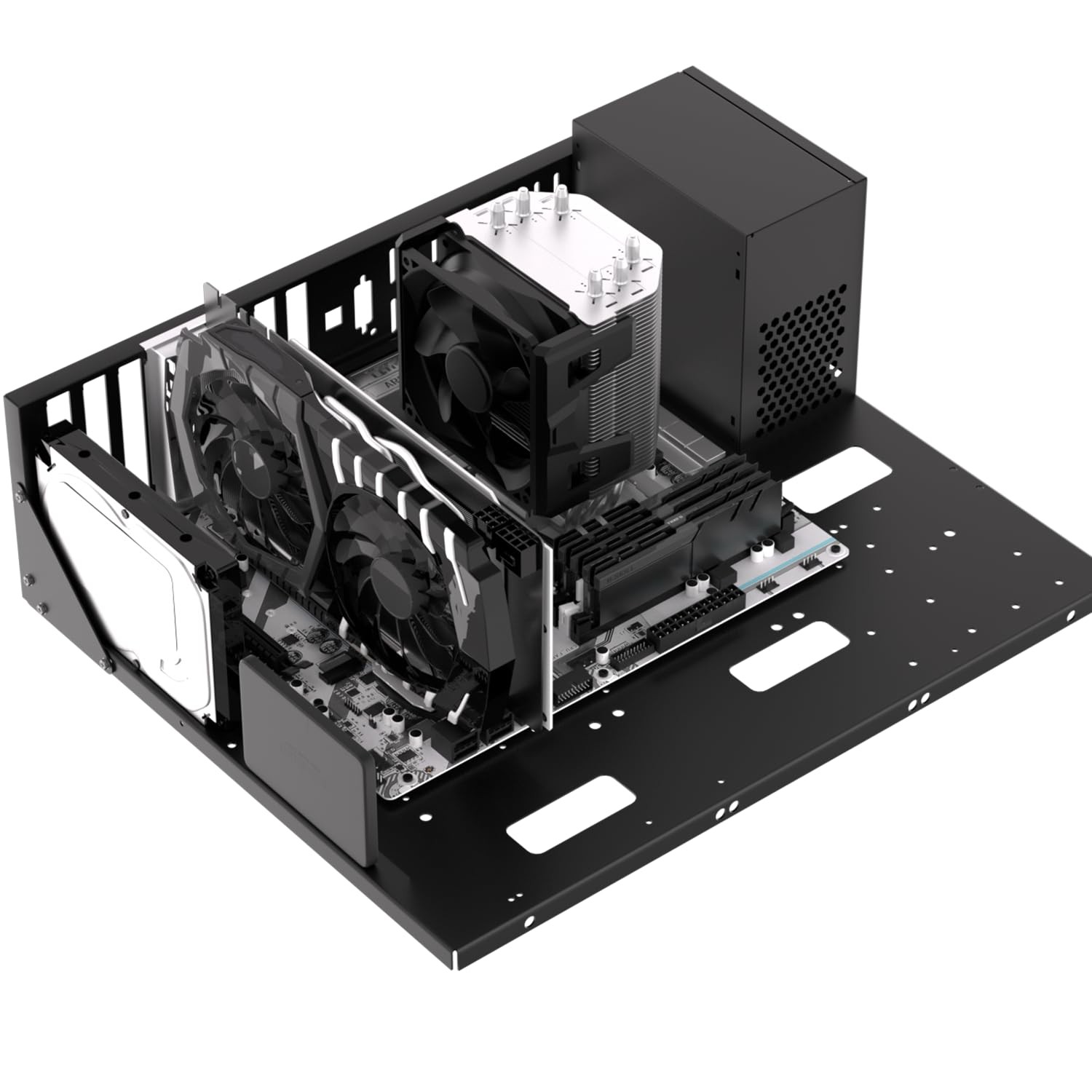 PC Test Bench, Open Air PC Case, ATX Open Frame Computer Chassis, DIY Techbench