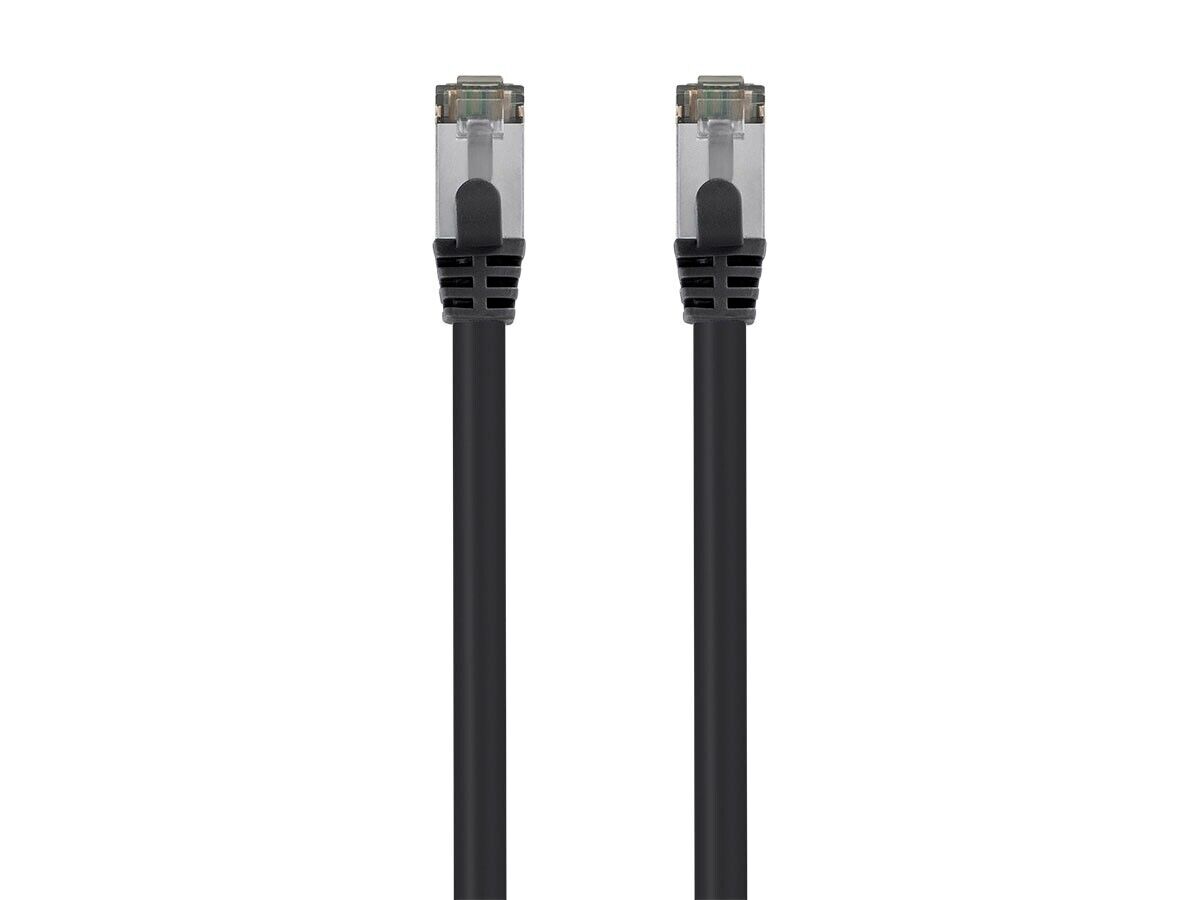 Monoprice Cat8 26AWG S/FTP Ethernet Network Cable - 30ft - Black, 2GHz, 40Gbps