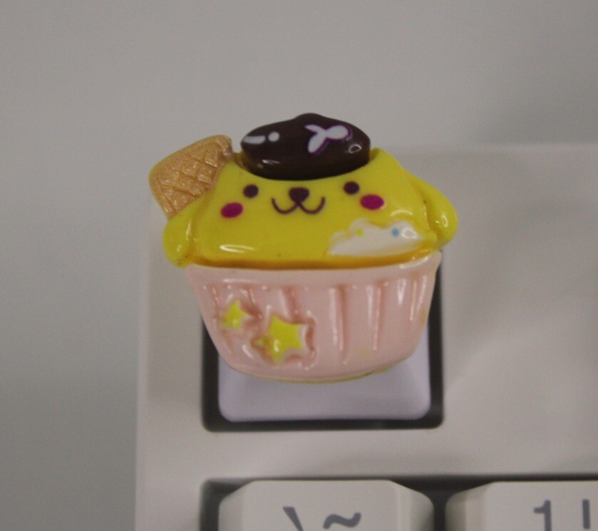 Sanrio Pompompurin Keycap Hello Kitty Keycap R4 - 1pc