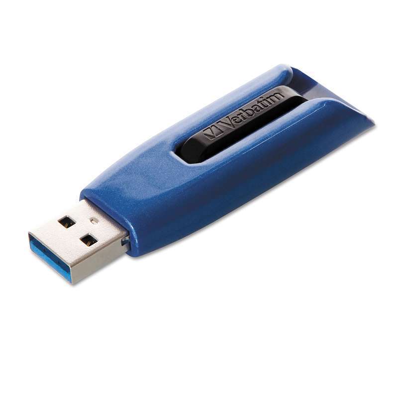 Verbatim� V3 Max USB 3.0 Drive, 64GB, Blue