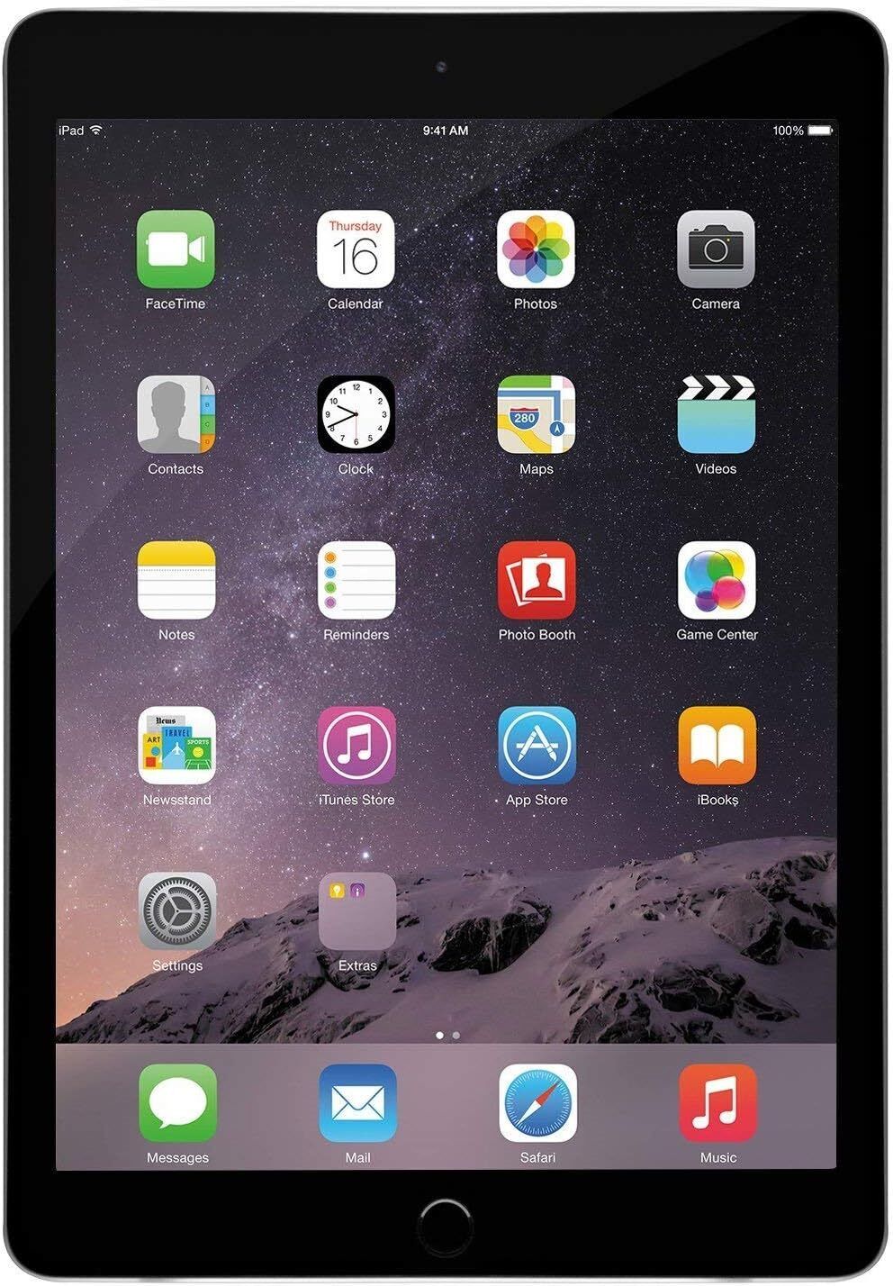 Apple iPad Air 2 16GB, Wi-Fi, 9.7in - Space Gray
